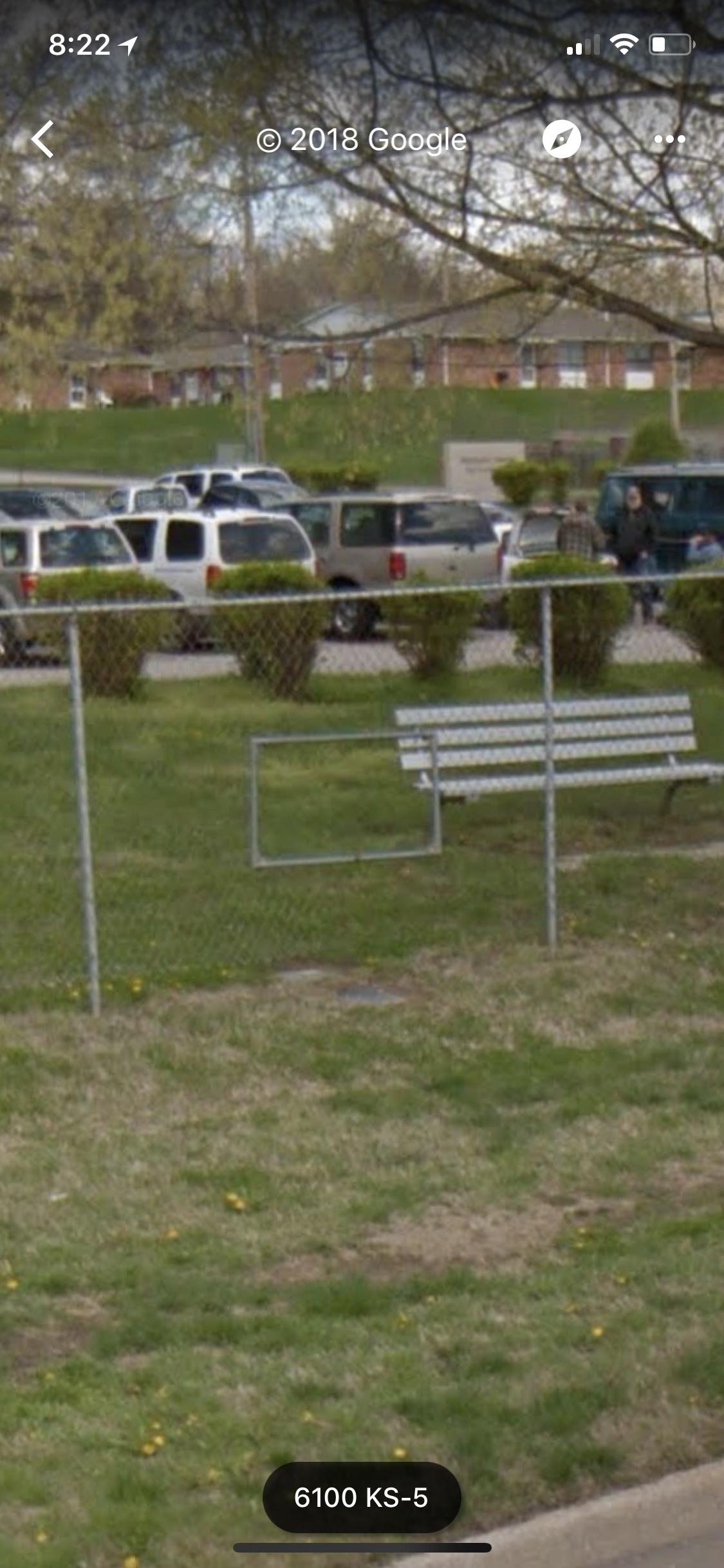 What is this square hole built into a chain link fence at the