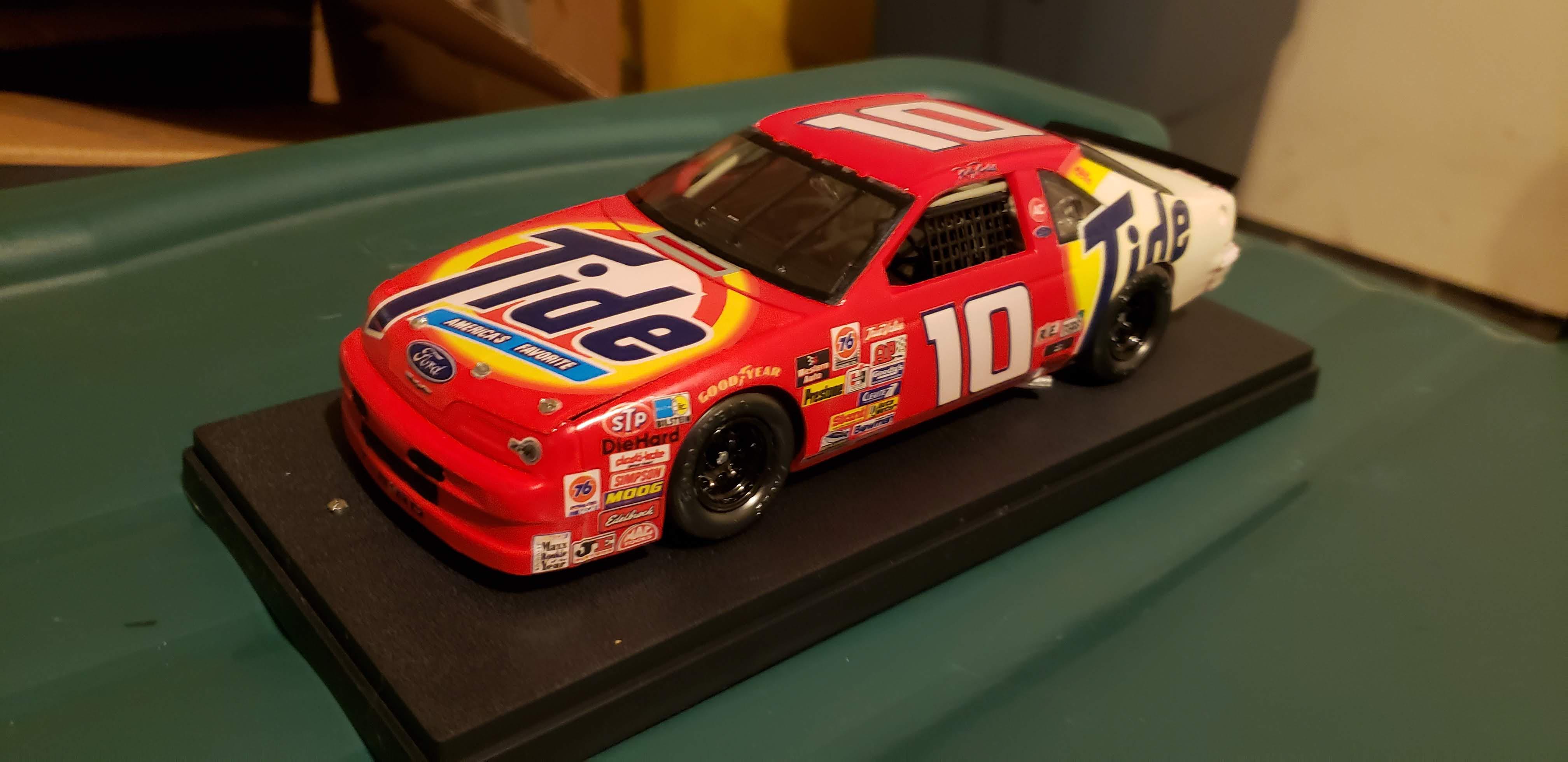 One of the NASCAR models I built 25 years ago...Ricky Rudd's 10 Tide