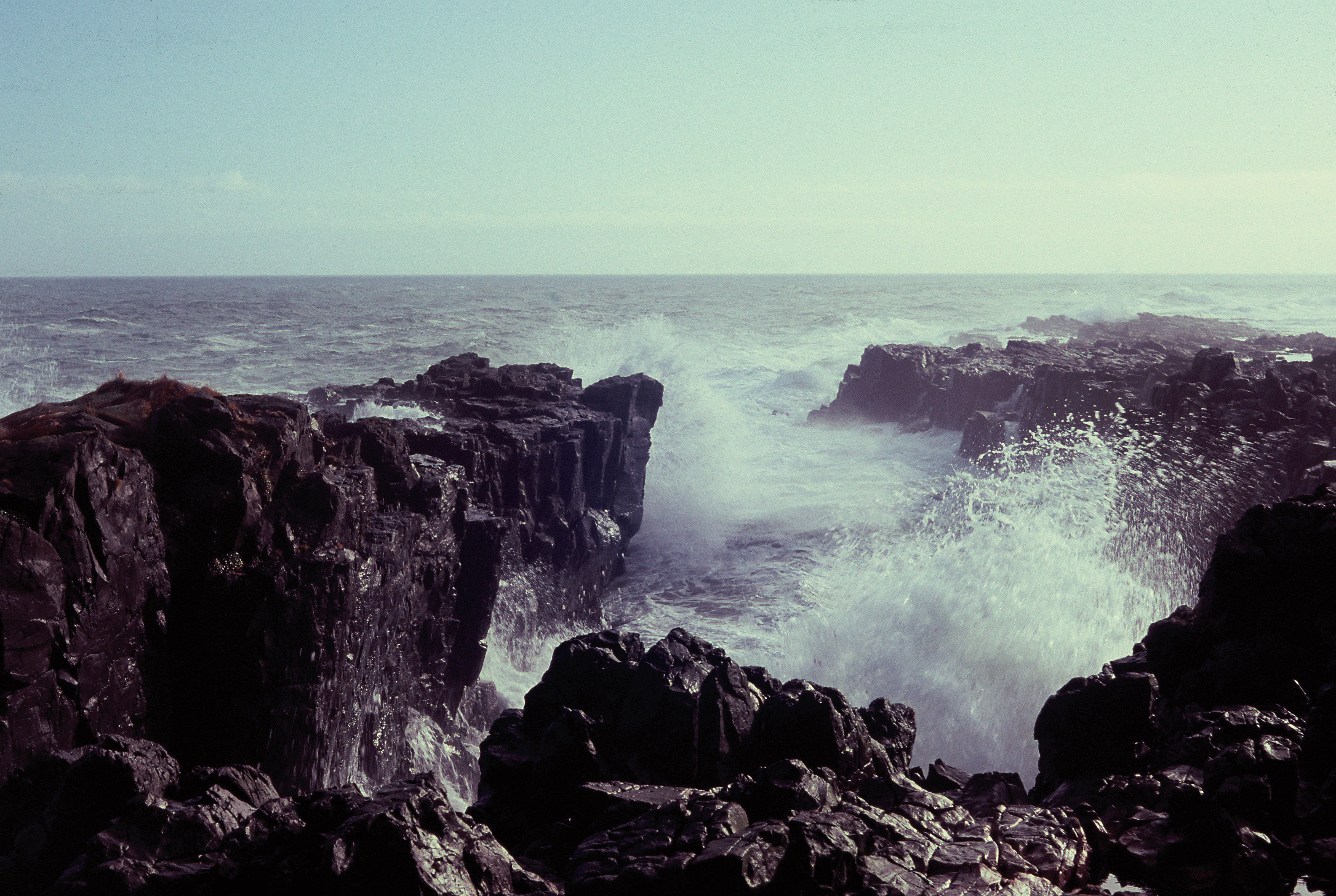 The roughest seas I've ever seen, just after a storm in the south of