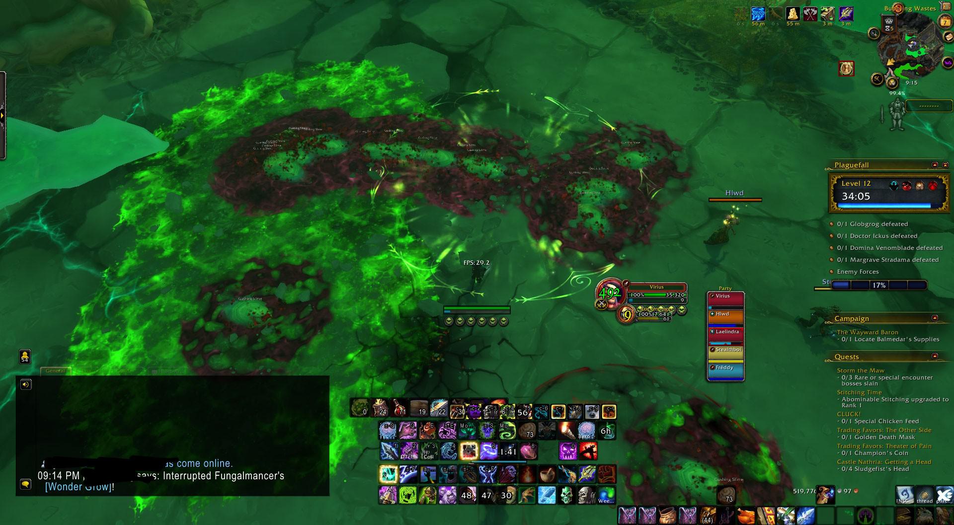 When plaguefall tells you your end of dungeon loot. r/wow