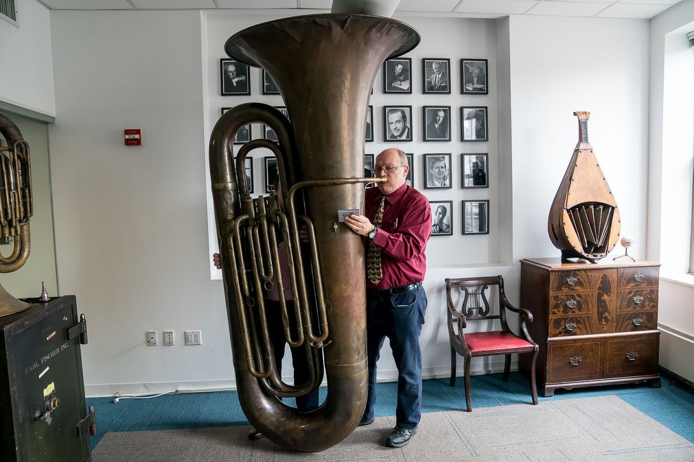 Let's get some love for big Carl possibly the world's largest tuba