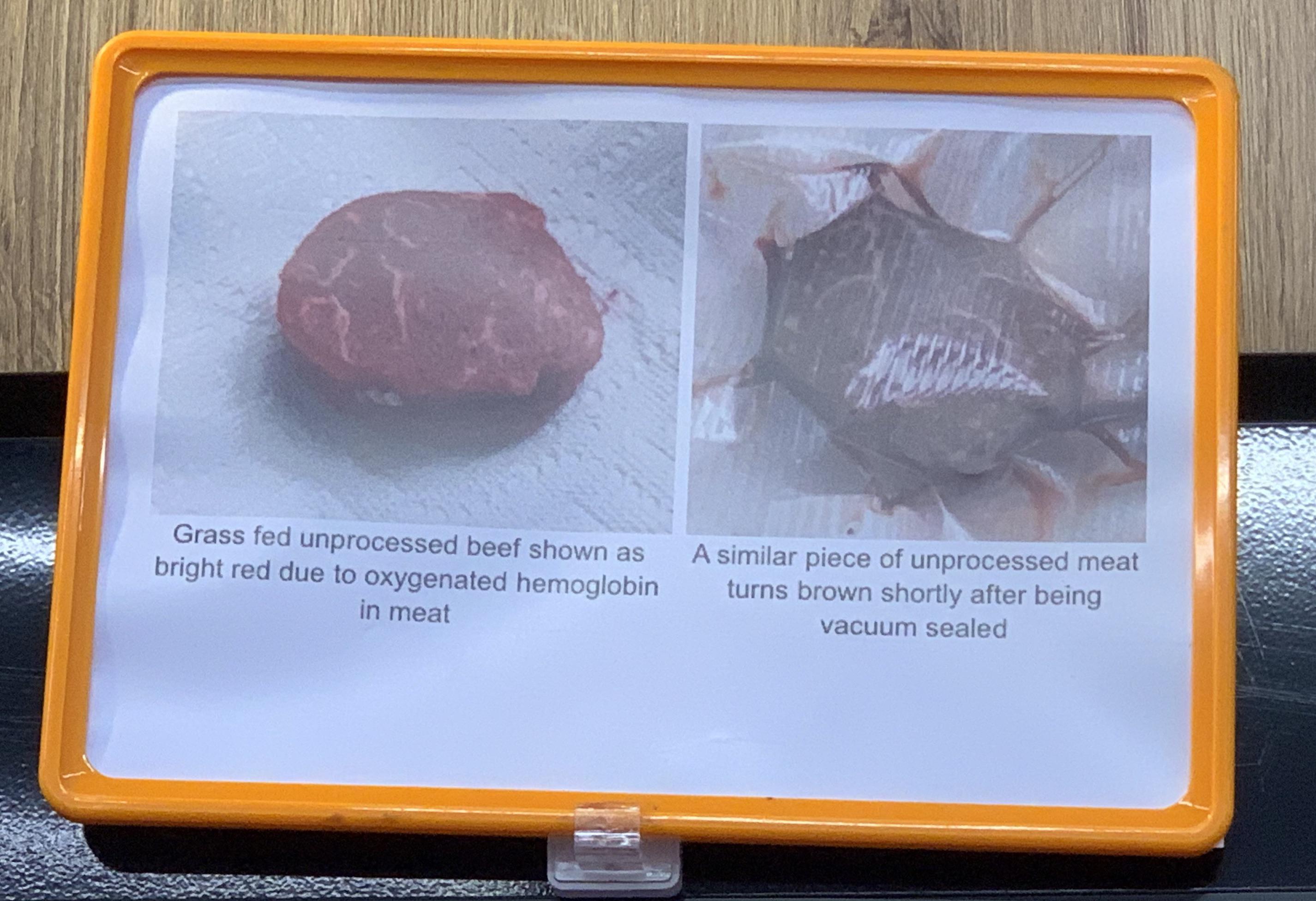 Raw beef turns brown after vacuum packing r/mildlyinteresting