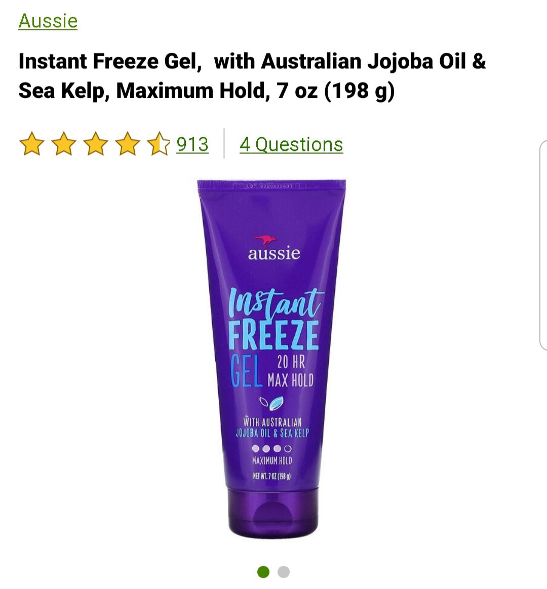 Is Aussie Instant freeze gel good ? r/curlyhair