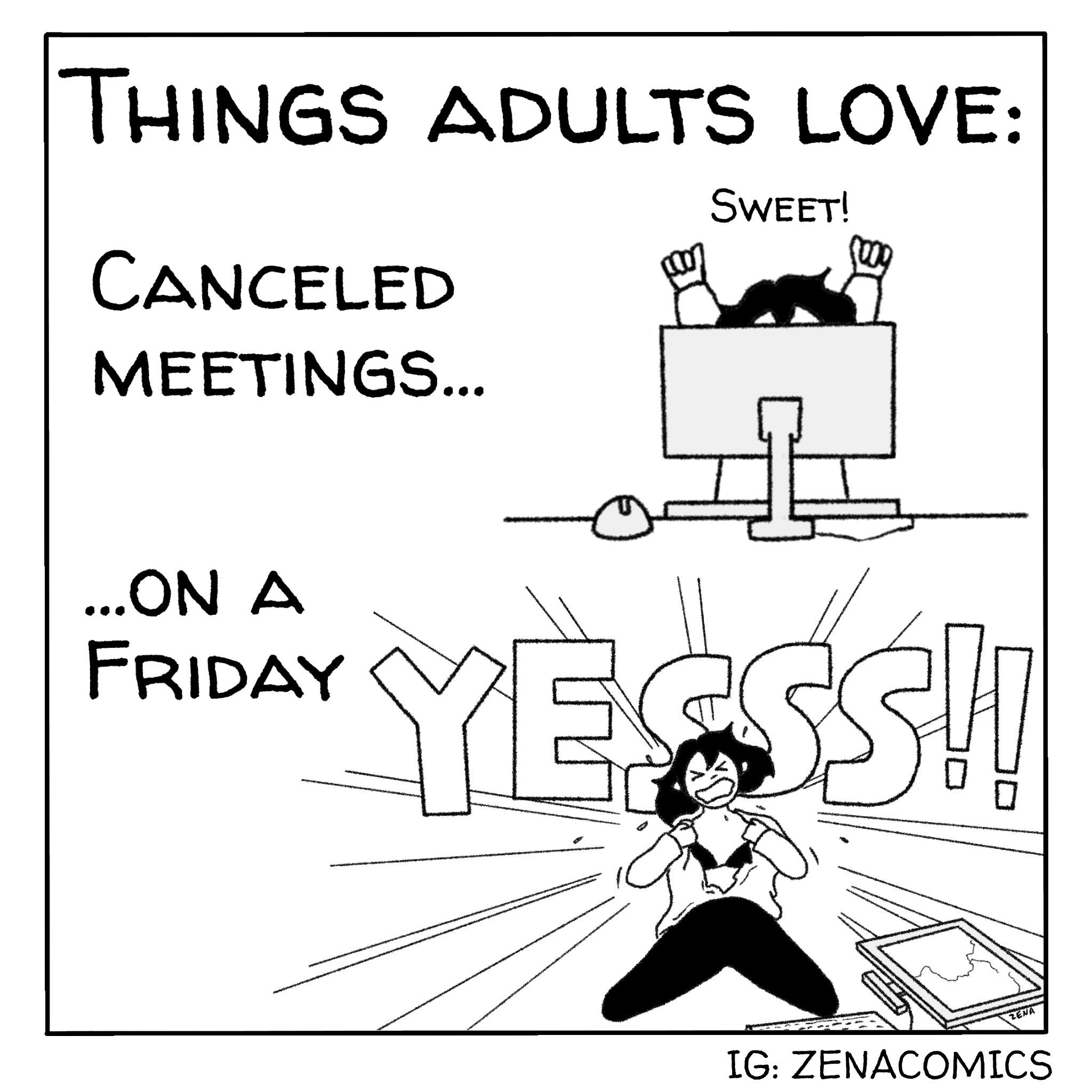 Last meeting of the day was cancelled. r/consulting