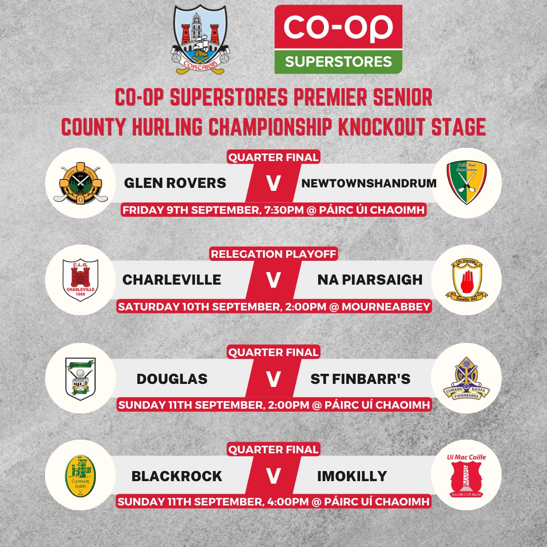 Knockout stage for the Cork Hurling Championship begins this weekend
