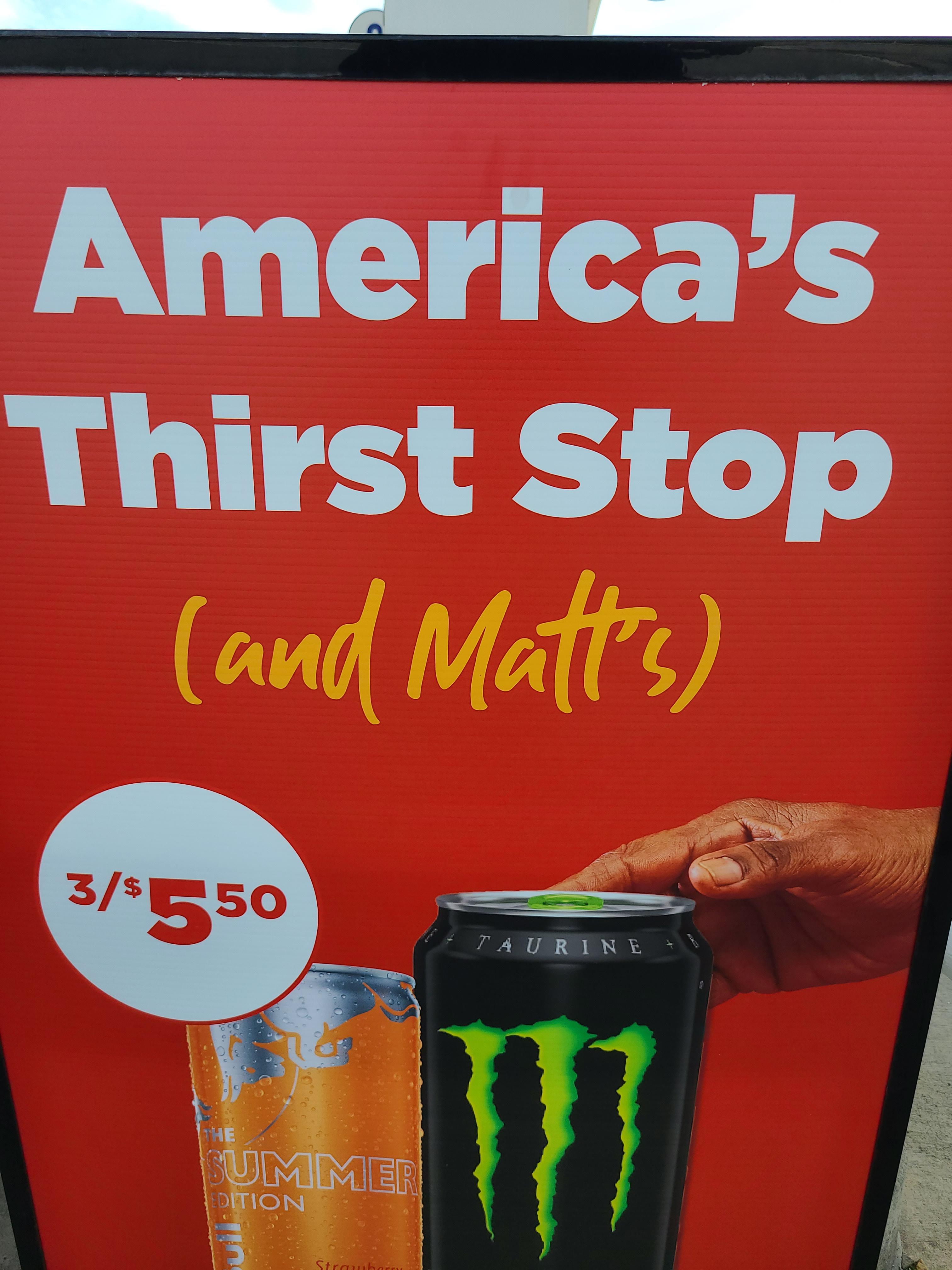 Circle K ad by gas pump r/matt