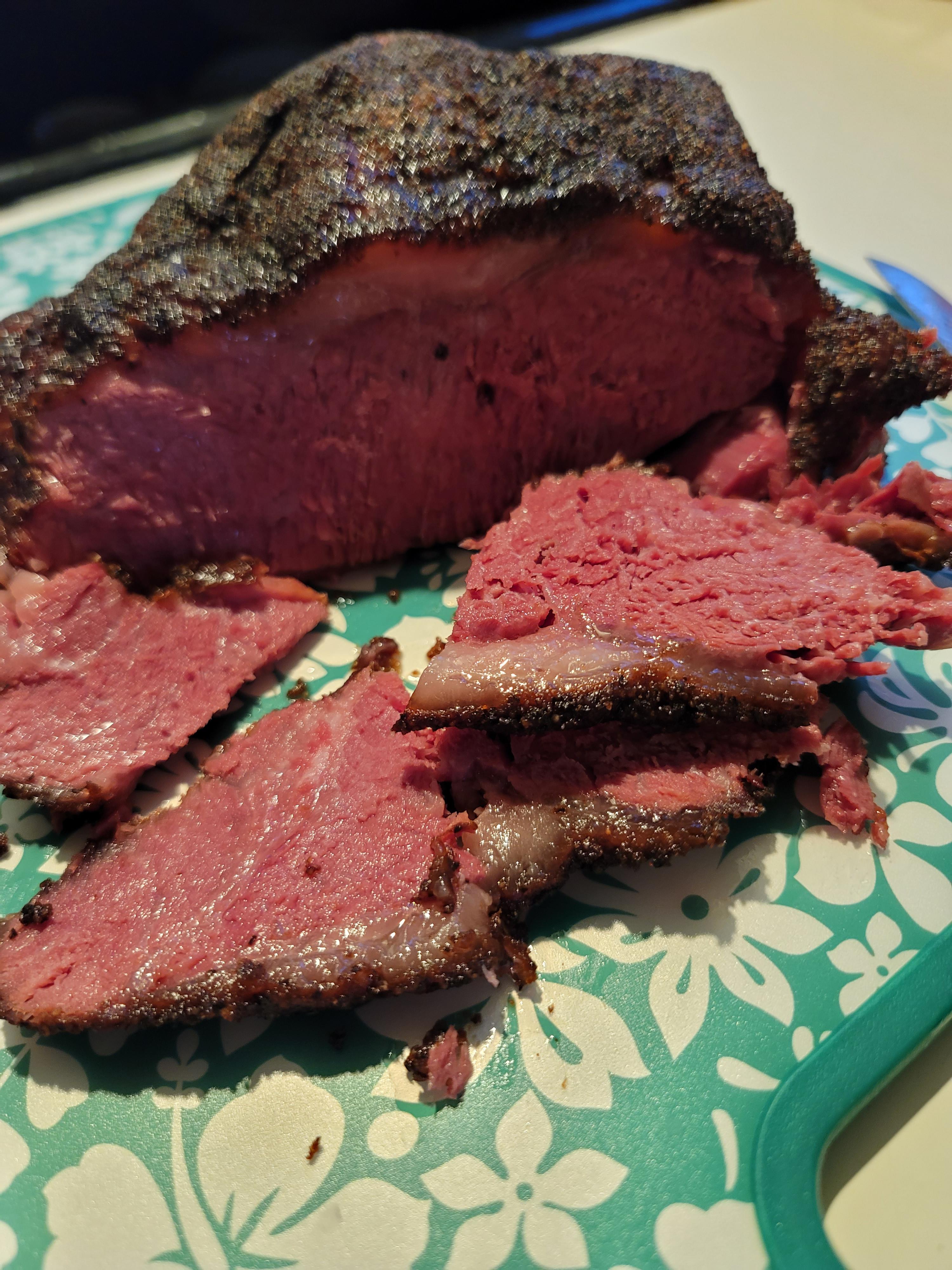made my first pastrami from scratch r/smoking