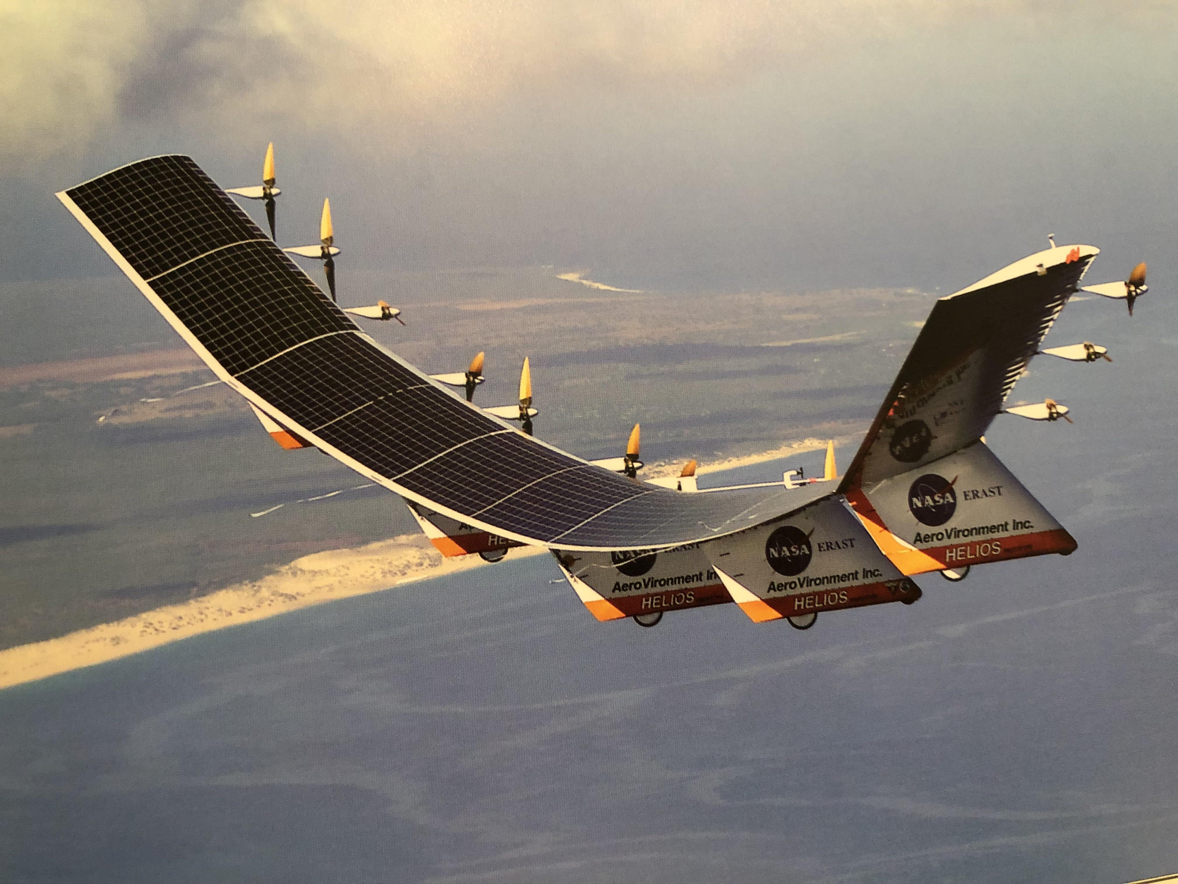 The NASA Dryden Helios. Set the world record for sustained horizontal