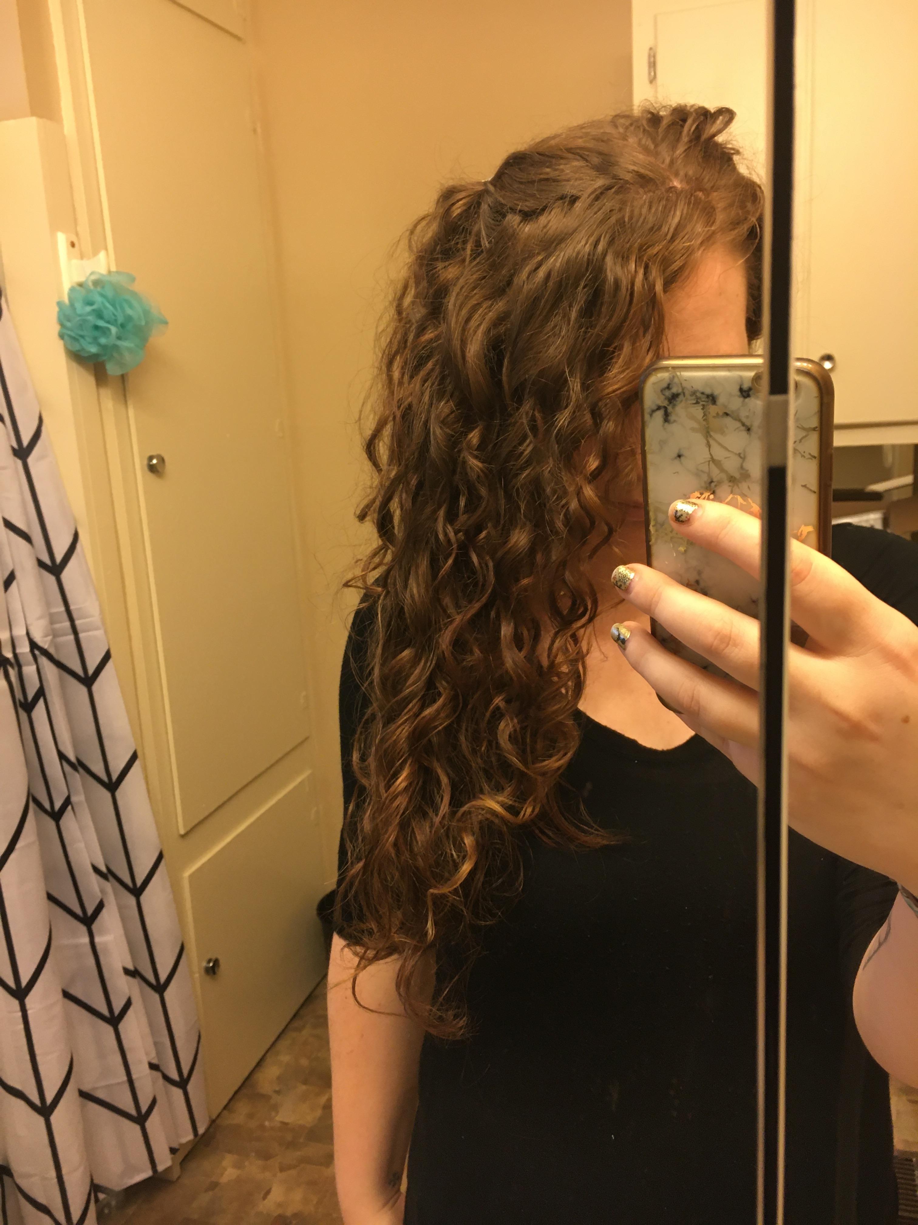 Felt cute denman brush results r/curlyhair