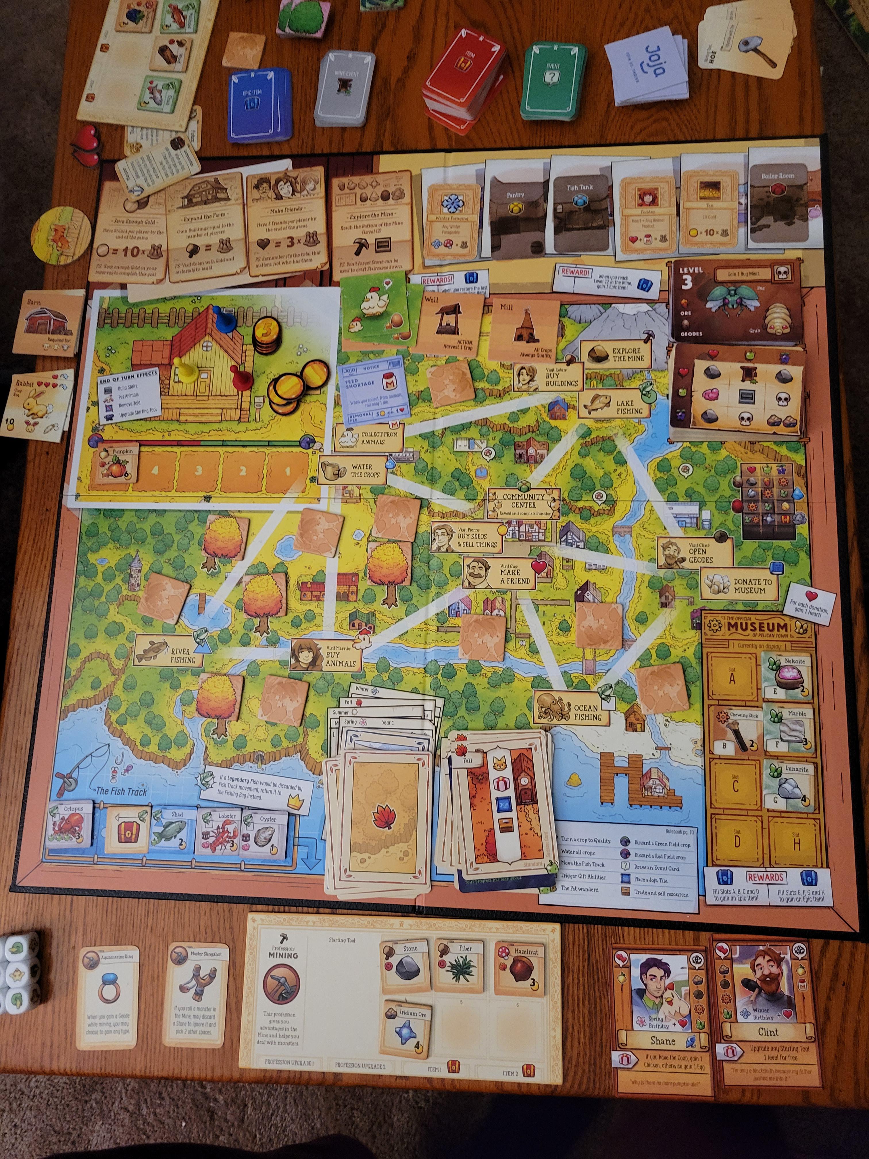 I got the Stardew Valley board game recently and was able to play with