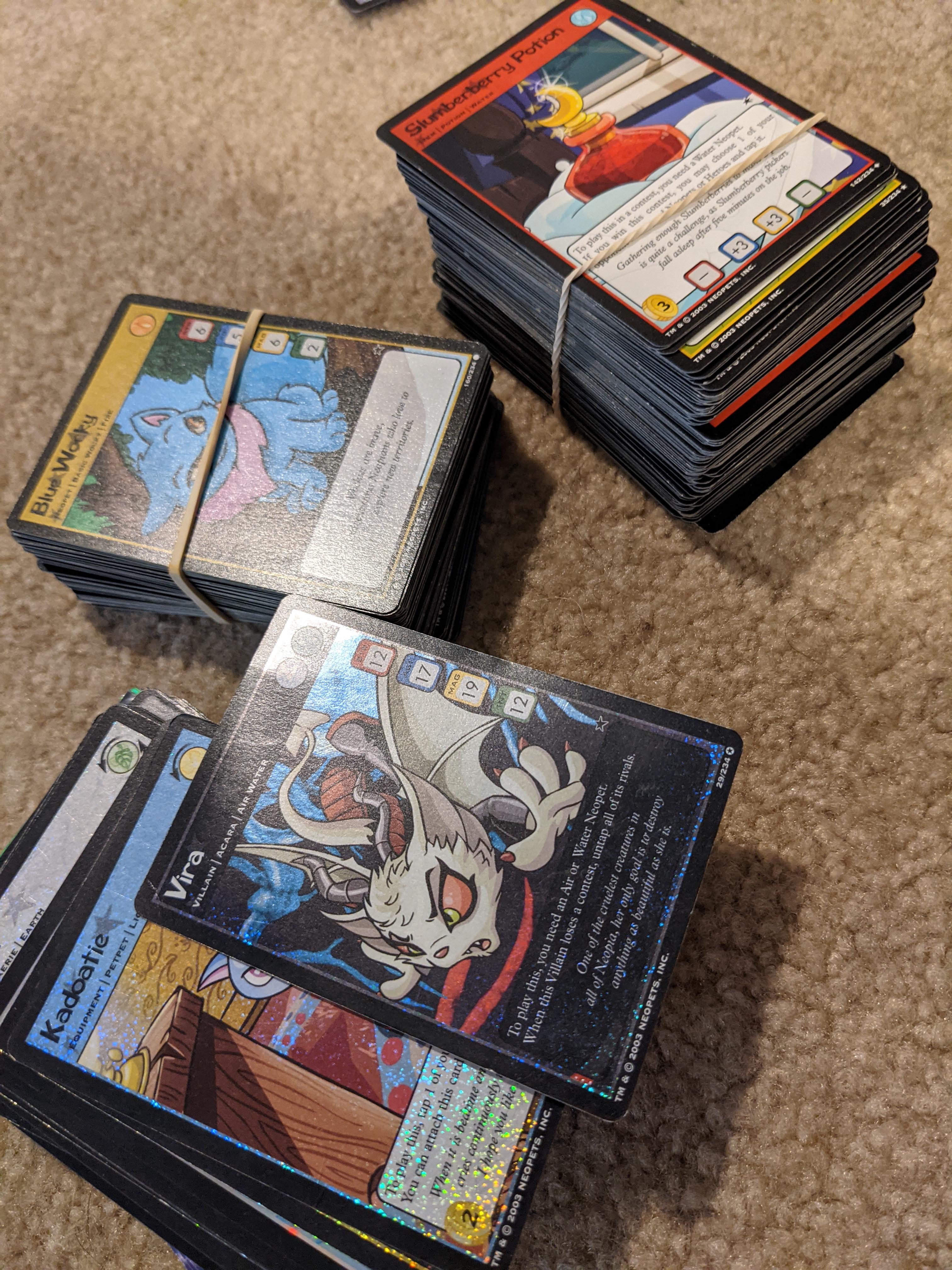 Found my OG collection! Are neopets cards worth much? r/neopets