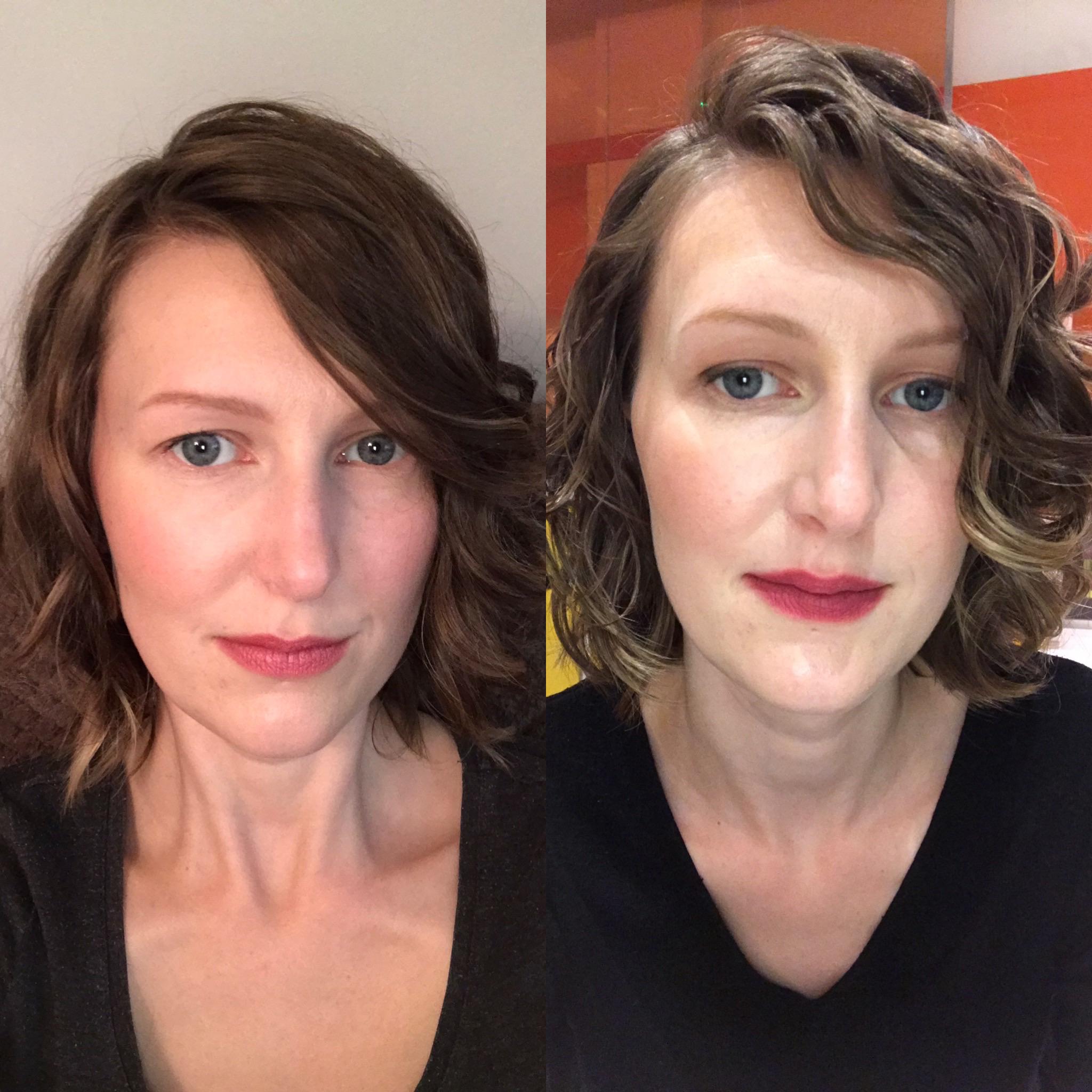 Before and after my first curly cut ️ r/CurlyHairUK