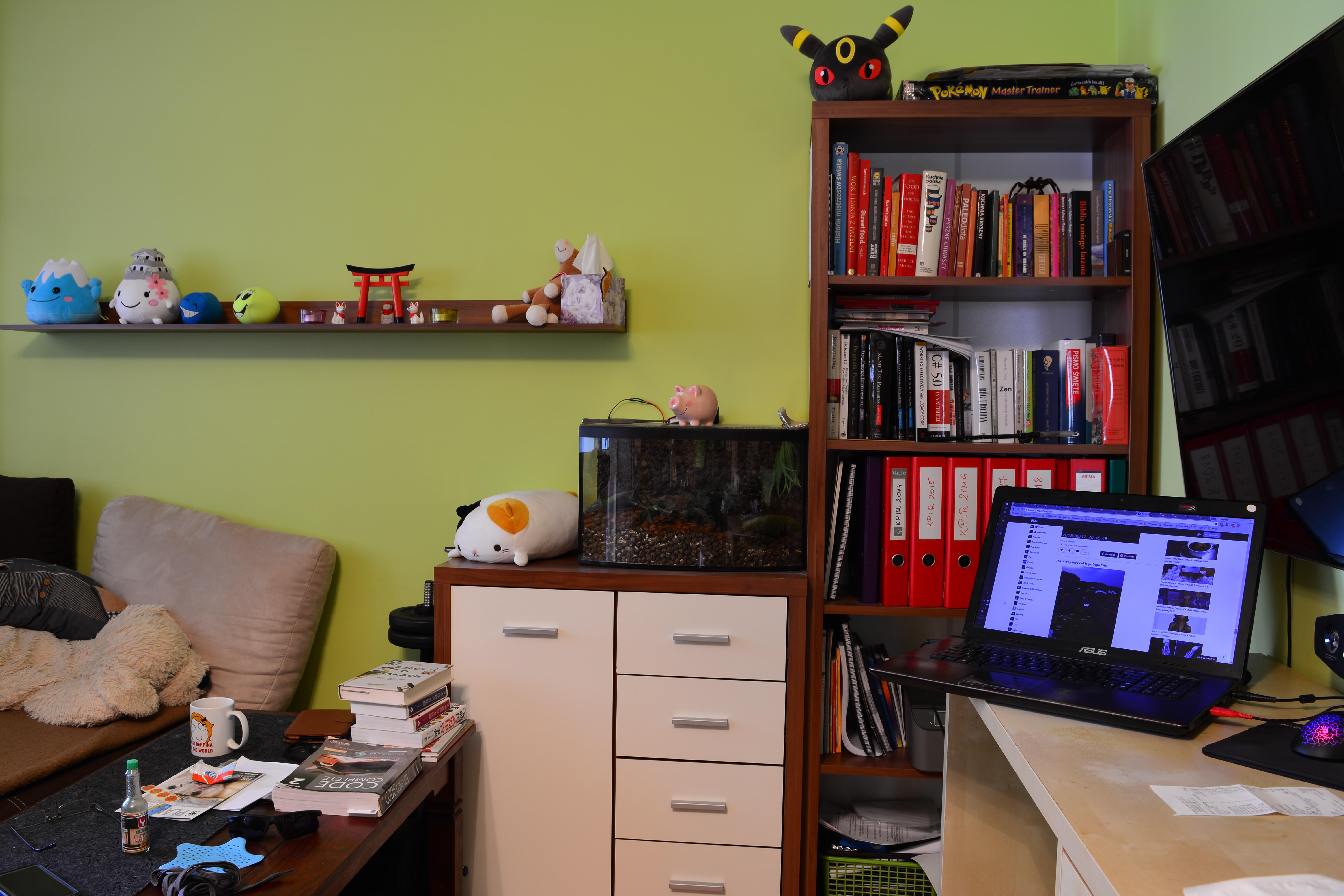 [Mine] My living room/workspace. Tell what you see. scienceofdeduction