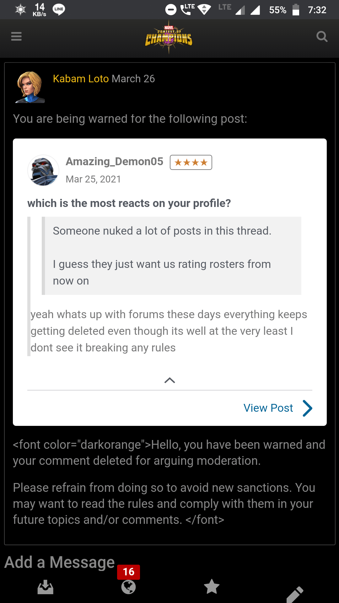 Kabam forums suck so much r/ContestOfChampions