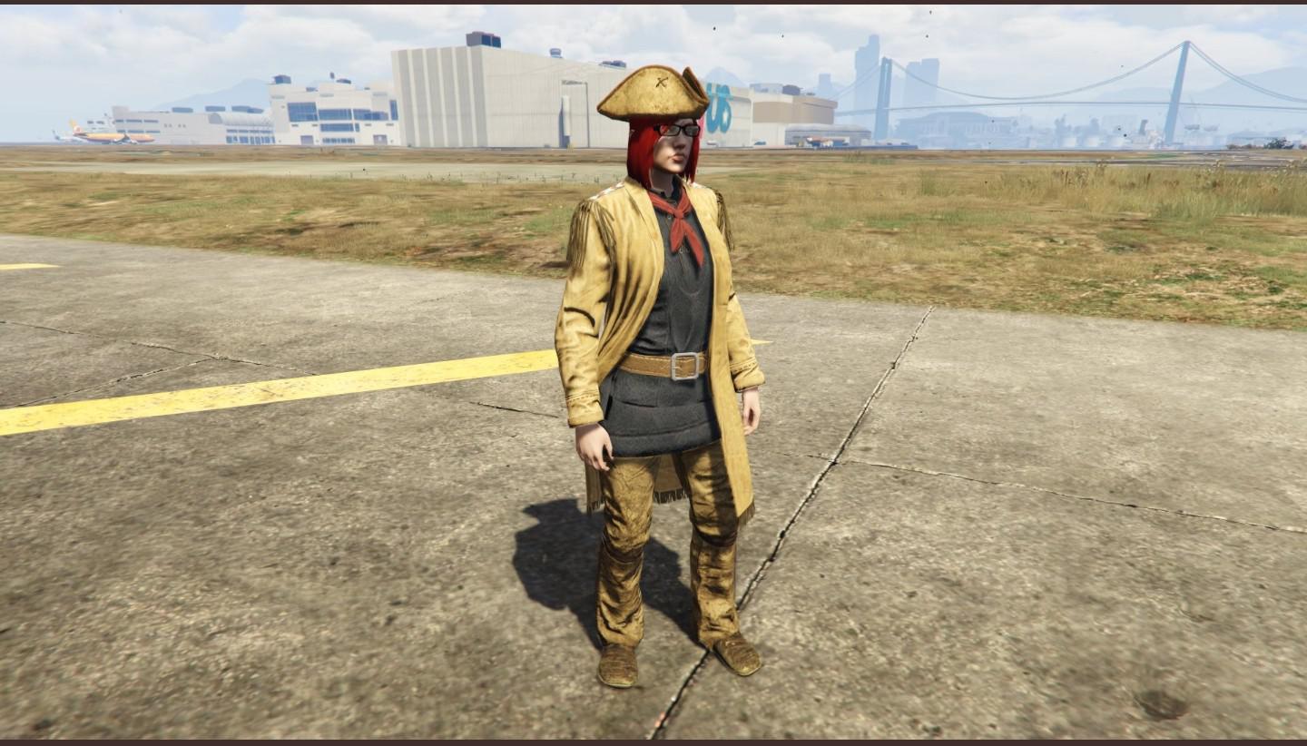 Along with gta substantial update, R* added frontier outfit to it