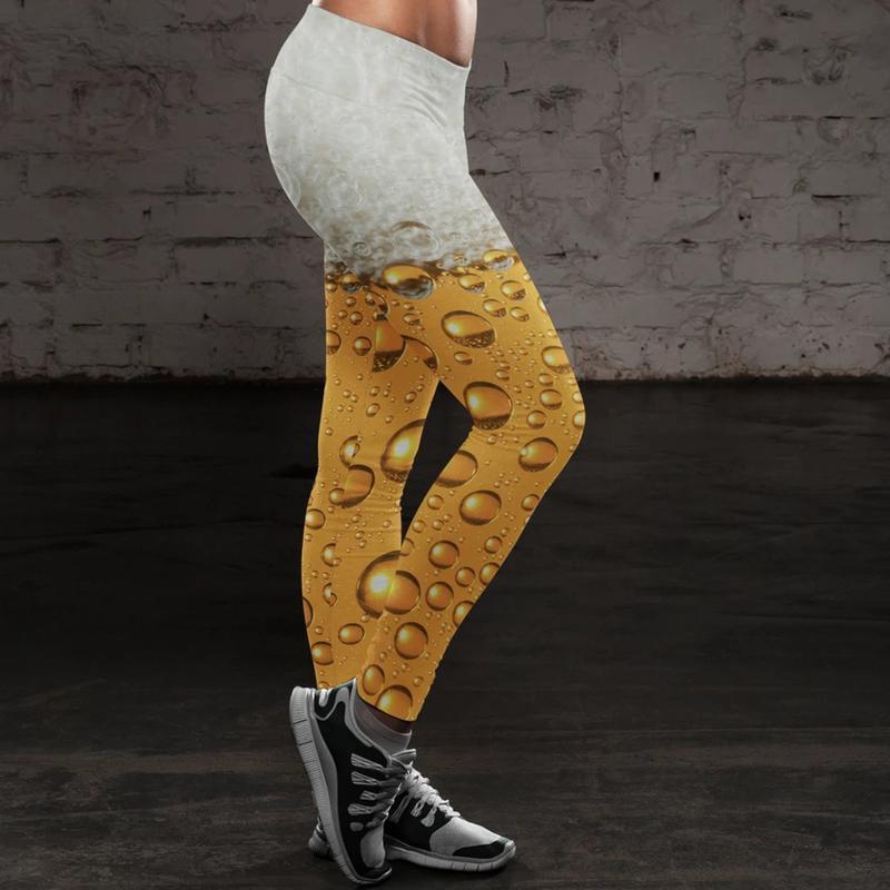 Beer printed yoga pants r/ATBGE
