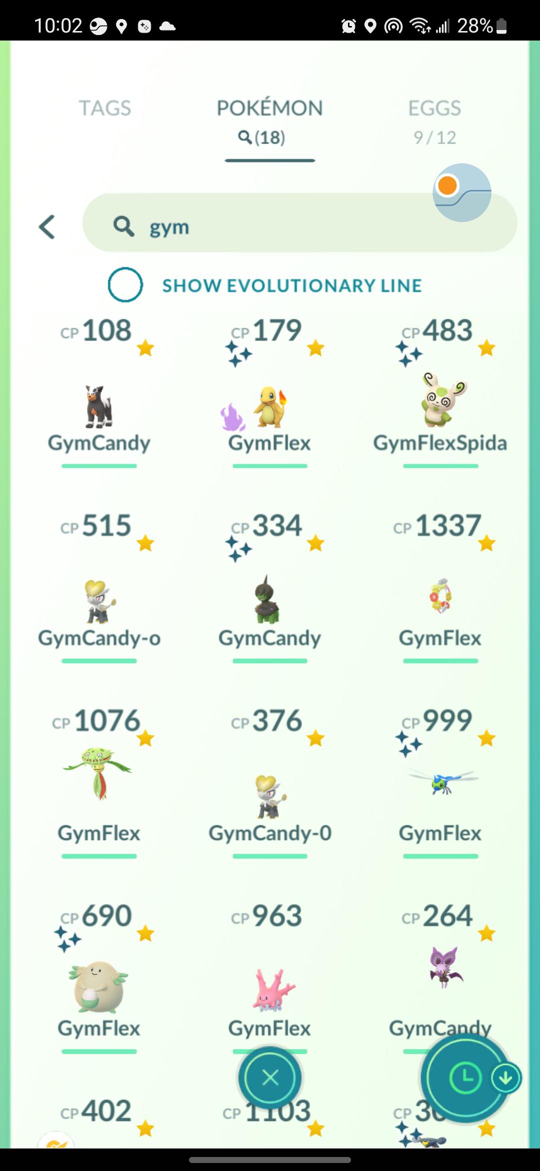 Anyone else name Pokemon to be used in Gyms? r/pokemongo
