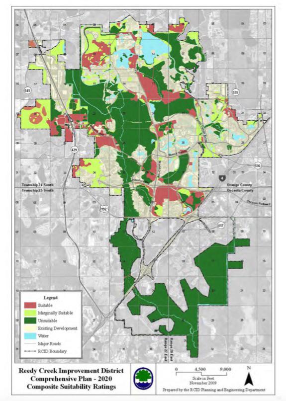 Over half of the undeveloped land on Disney World property is