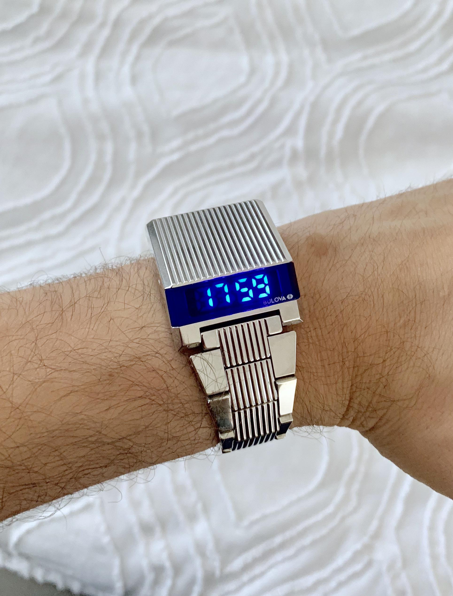 If Daft Punk were a watch. Bulova Computron reissue 2019. Yes there’s