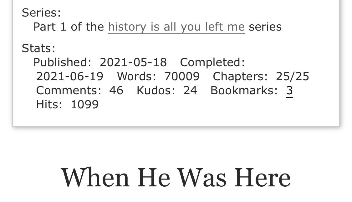 Nearly a month later and my story went from 300 reads to 1000+ !! r/AO3