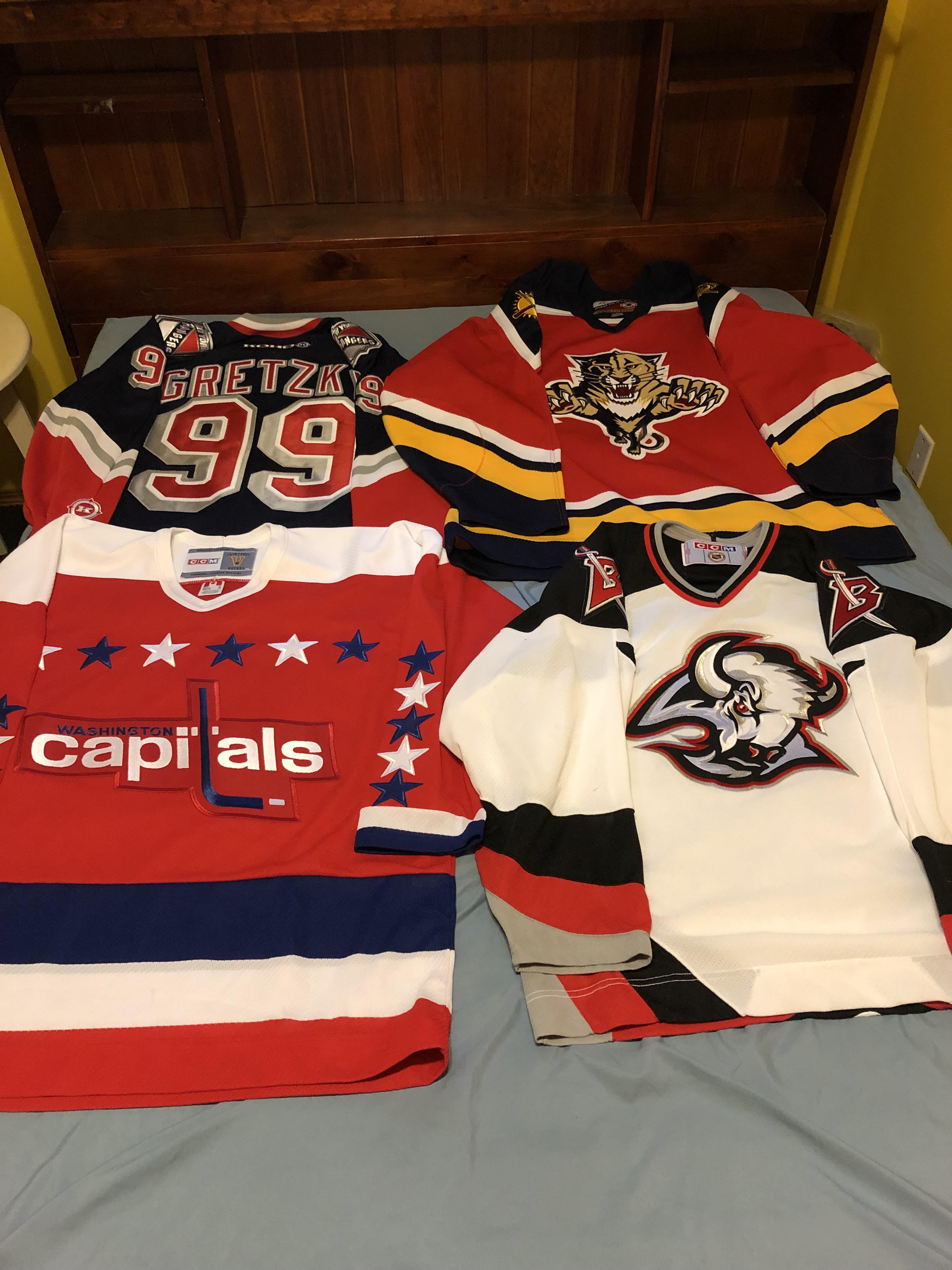 Picked up a couple of old school jerseys! r/hockeyjerseys