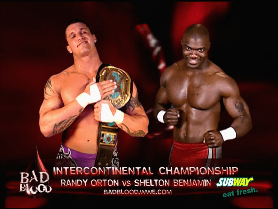 Randy Orton vs. Shelton Benjamin Bad Blood 2004 r/WWEMatchGraphics