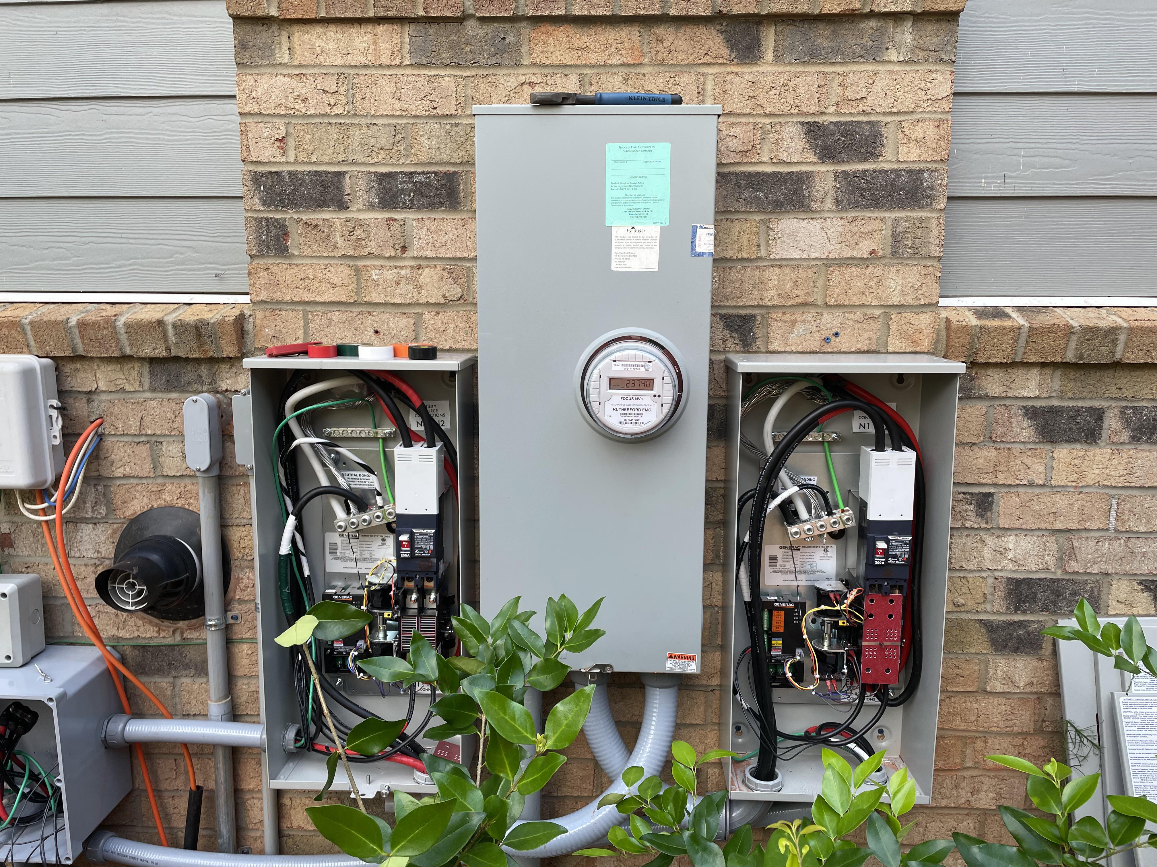 Whole House generator install done a couple weeks ago : r/electricians