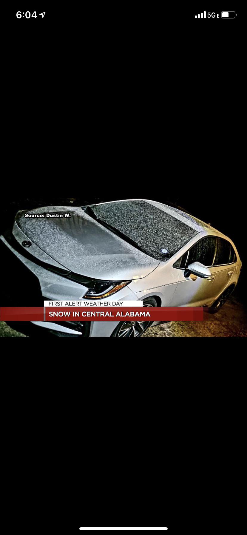 My local news station in Alabama “qualifies” this as snow. r/funny