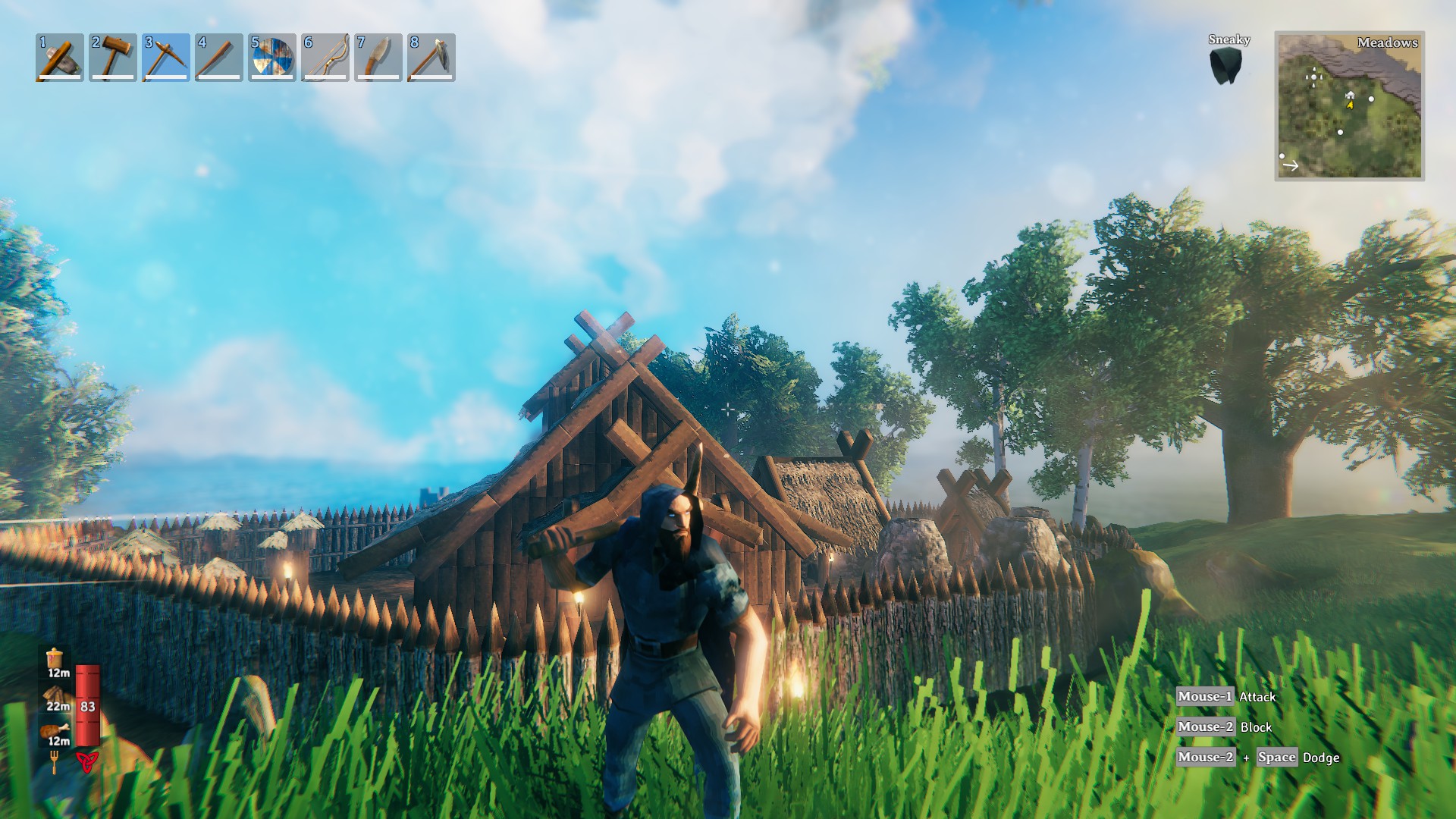 It's not much but, I made a bronze pickaxe without fighting the first