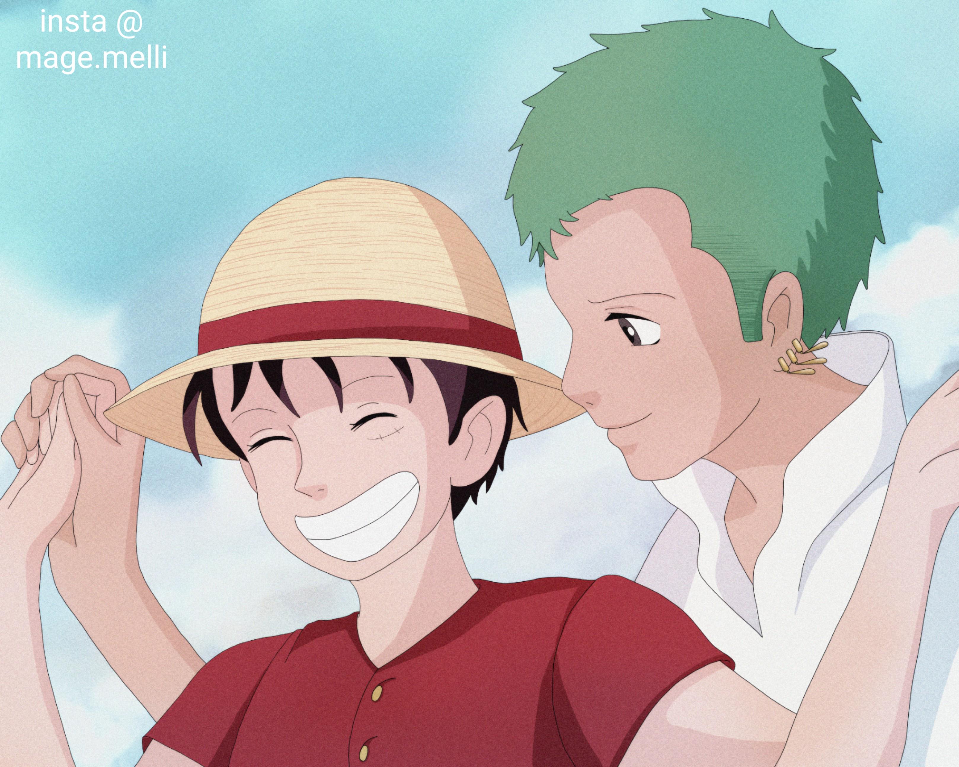 Zoro's Moving Castle. I don't ship Zoro and Luffy BUT this was *the