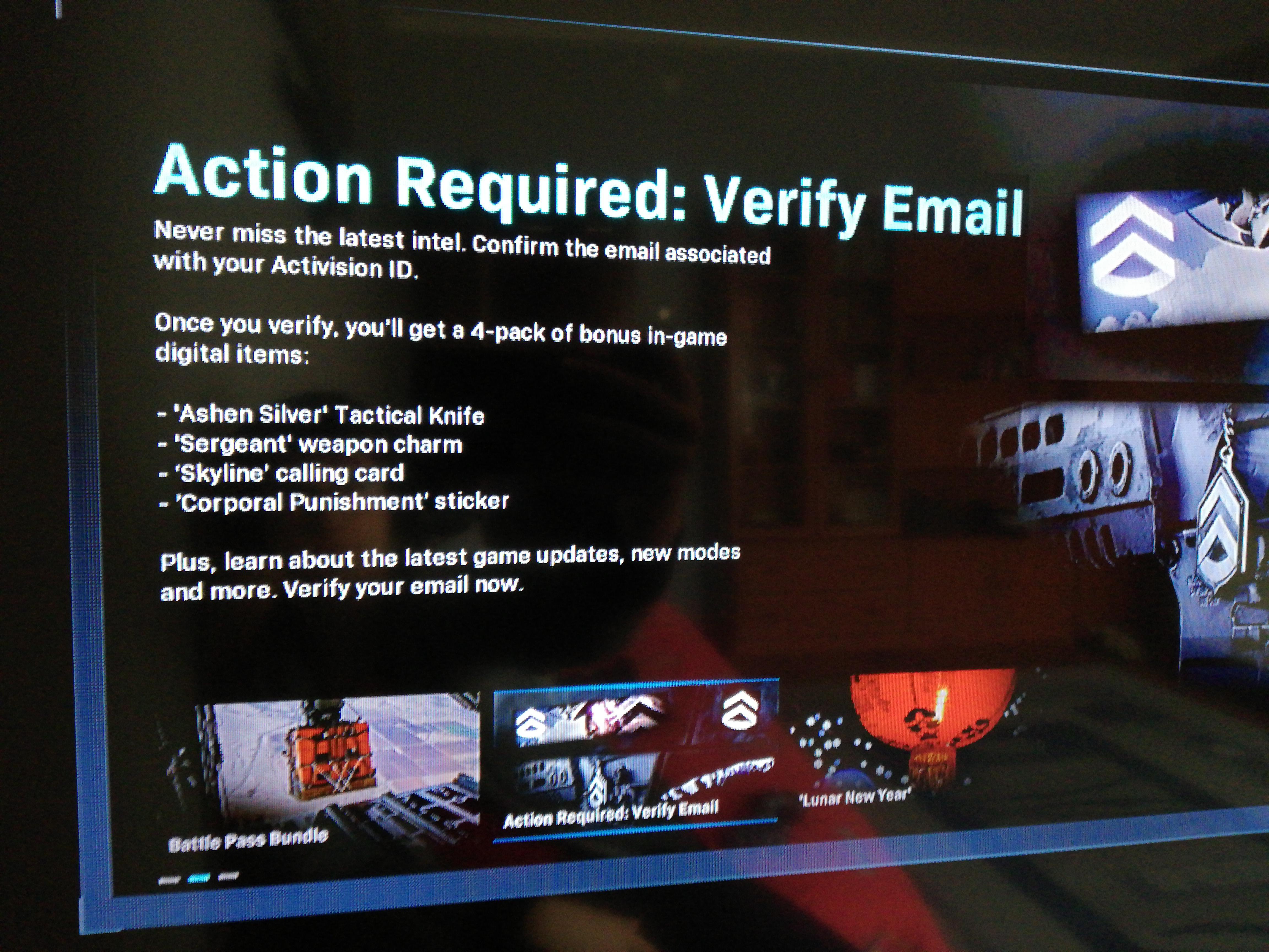 How do i get the verify email rewards from Because i