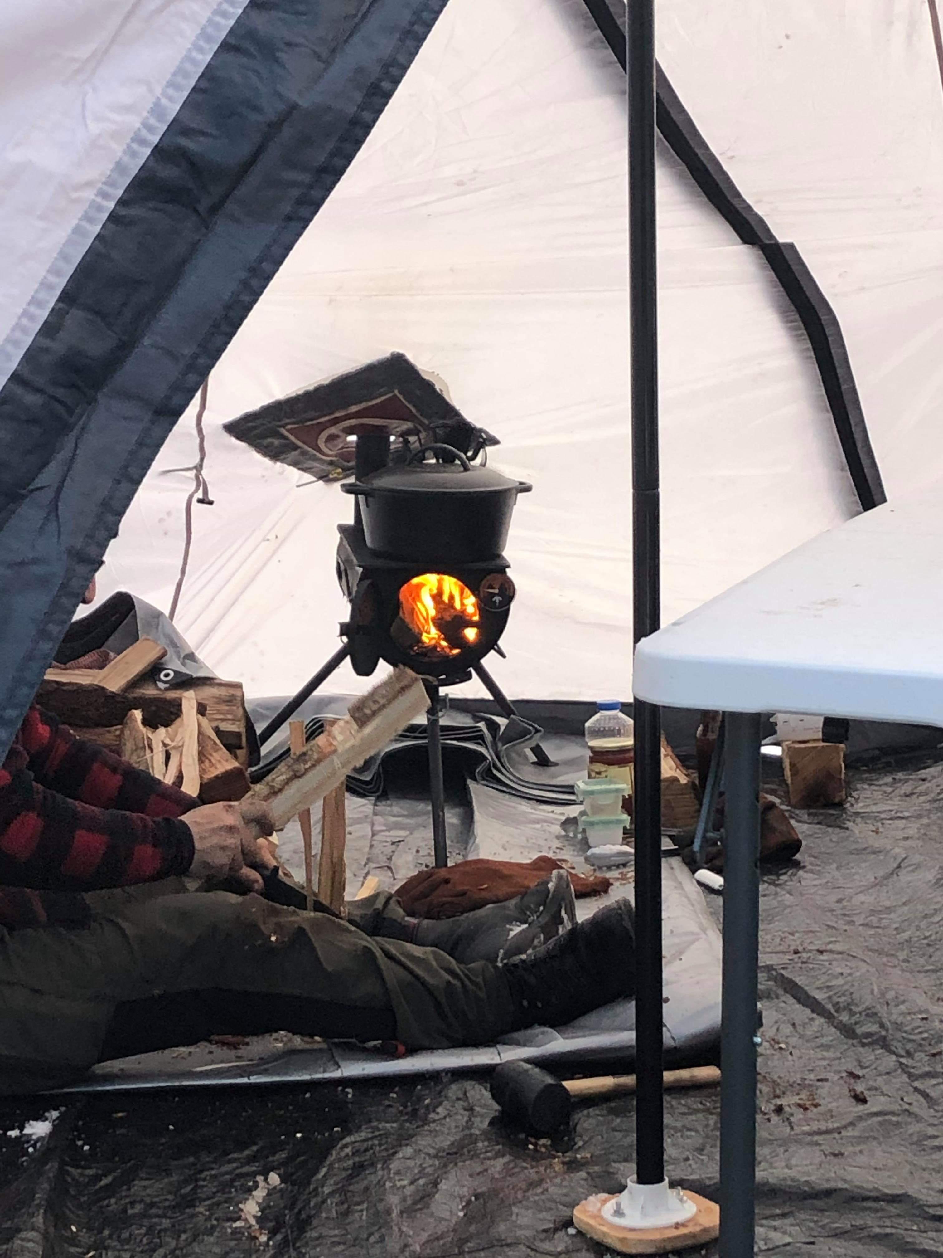 Picture of the tent stove r/camping