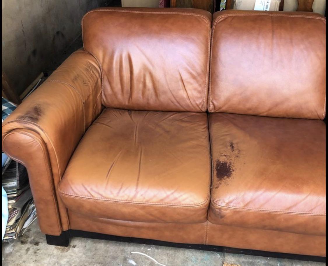 Any ideas on how I can remove the dark wear spots from this leather