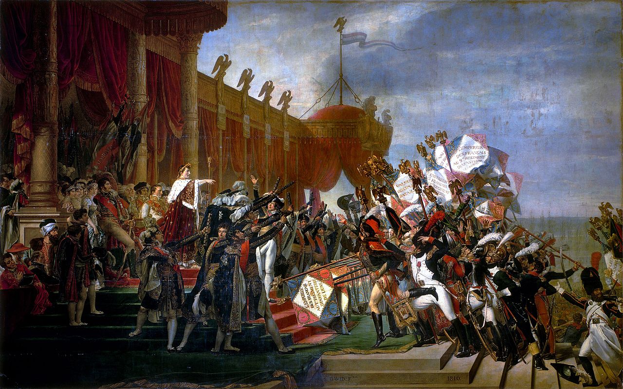The Distribution of the Eagle Standards by JacquesLouis David (oil on