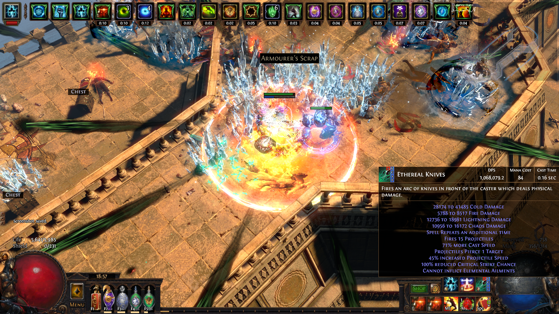 My first 1000k damage in game (Pls ignore the location P ) pathofexile