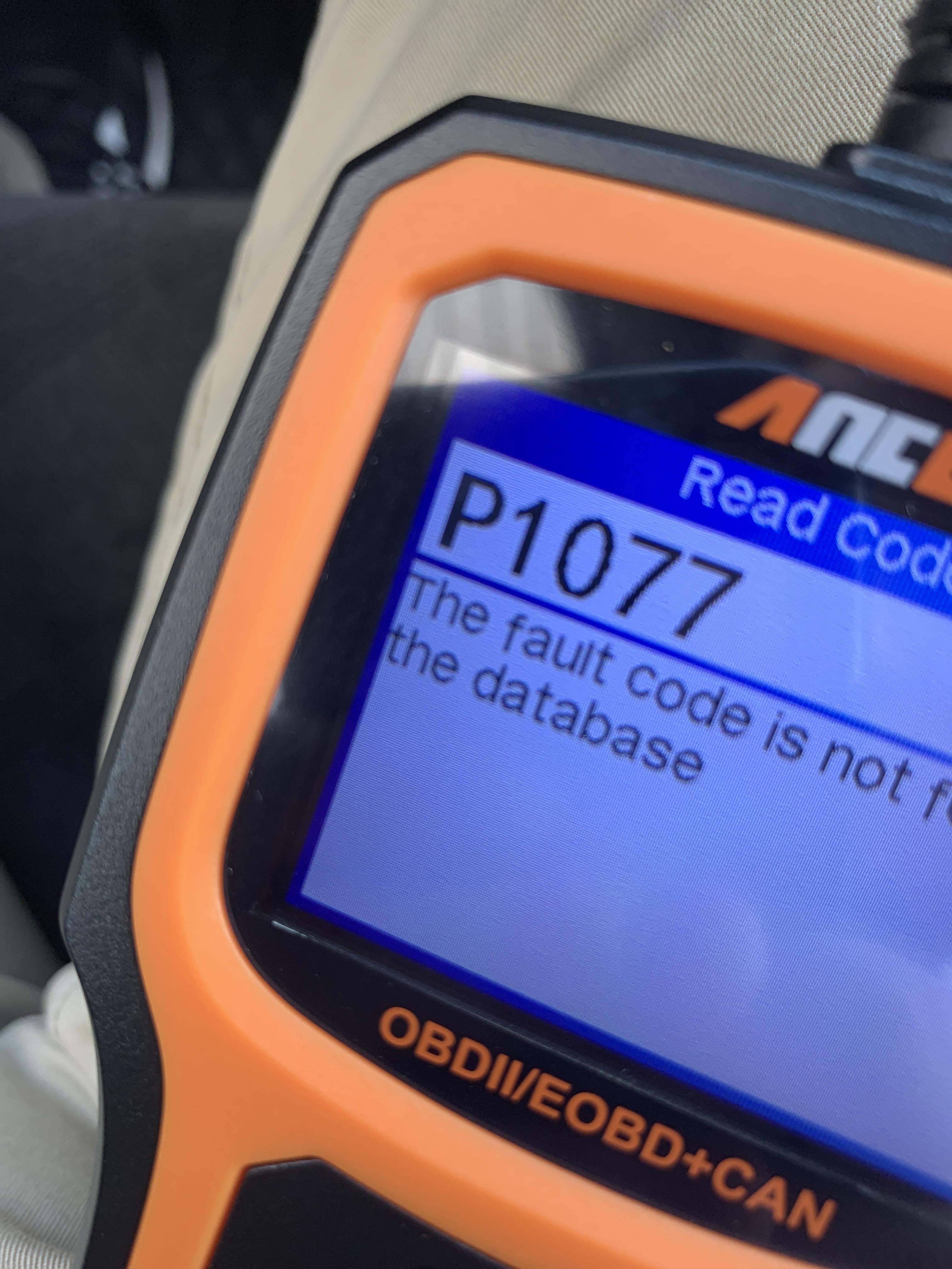 Help! P1077 my 2002 CRV is throwing this code, seems to be driving fine