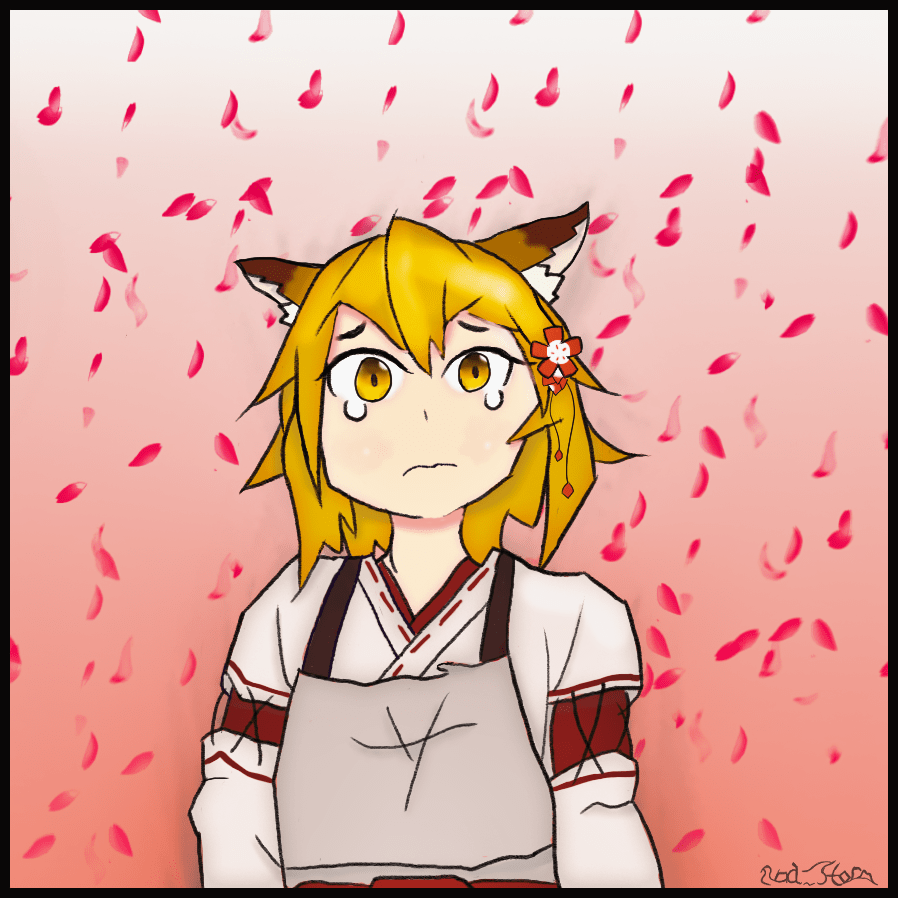 My first time drawing Senko. She is feeling a bit sad here