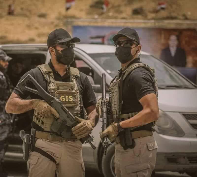Egyptian GIS (Mukhabarat) Officers in Gaza today, securing visit by