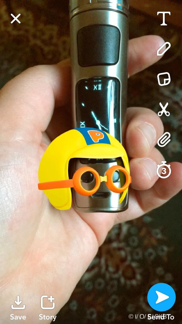Got a new vape, Snapchat confirms it's a face ) r/Pareidolia
