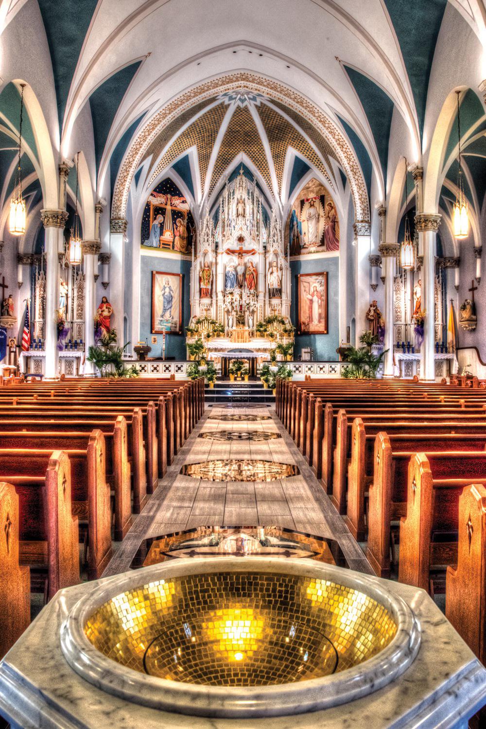 St. Francis Xavier Catholic Church in Jerseyville, Illinois r