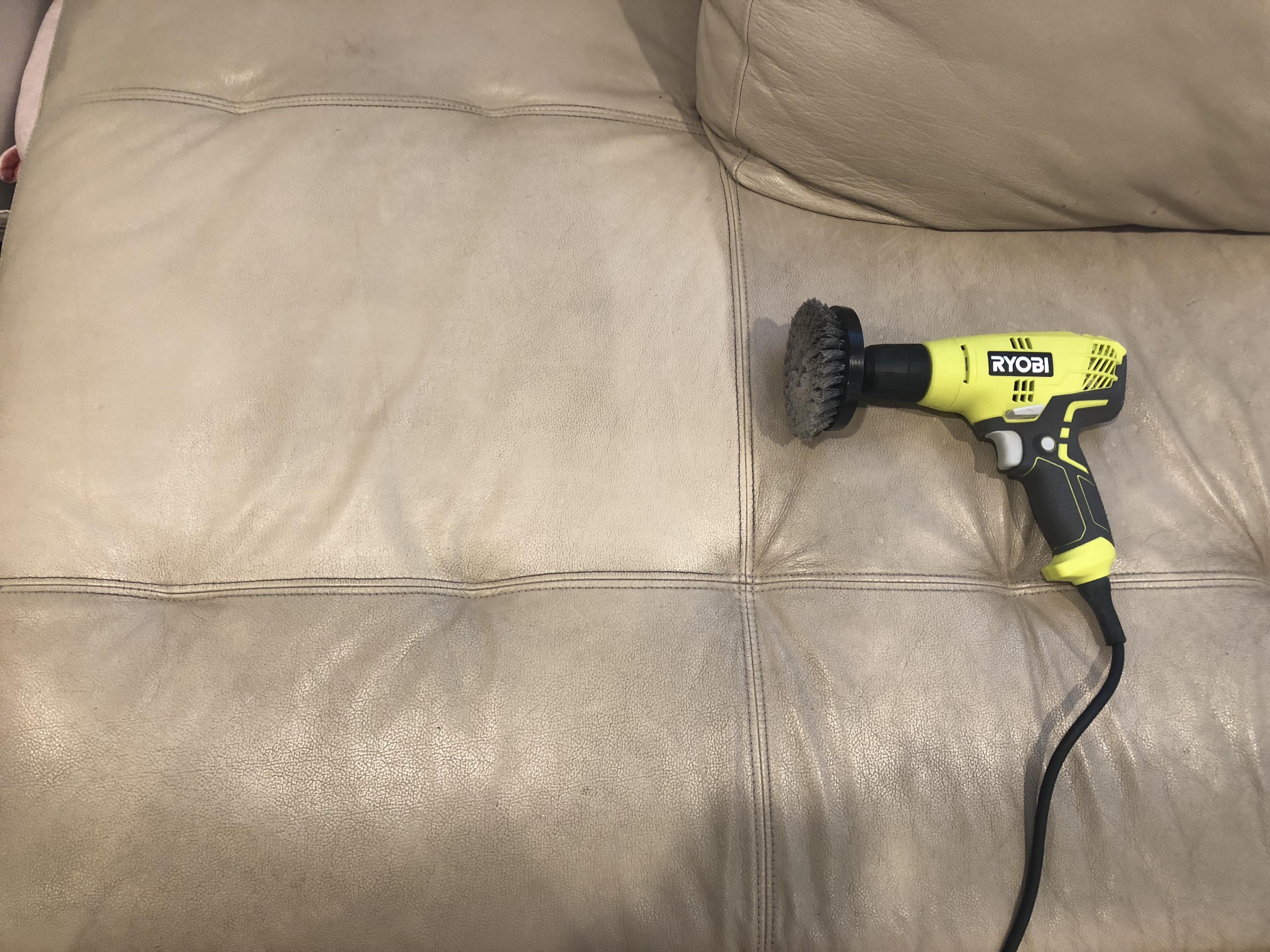 Not exactly a classic case of powerwashing but... took some leather