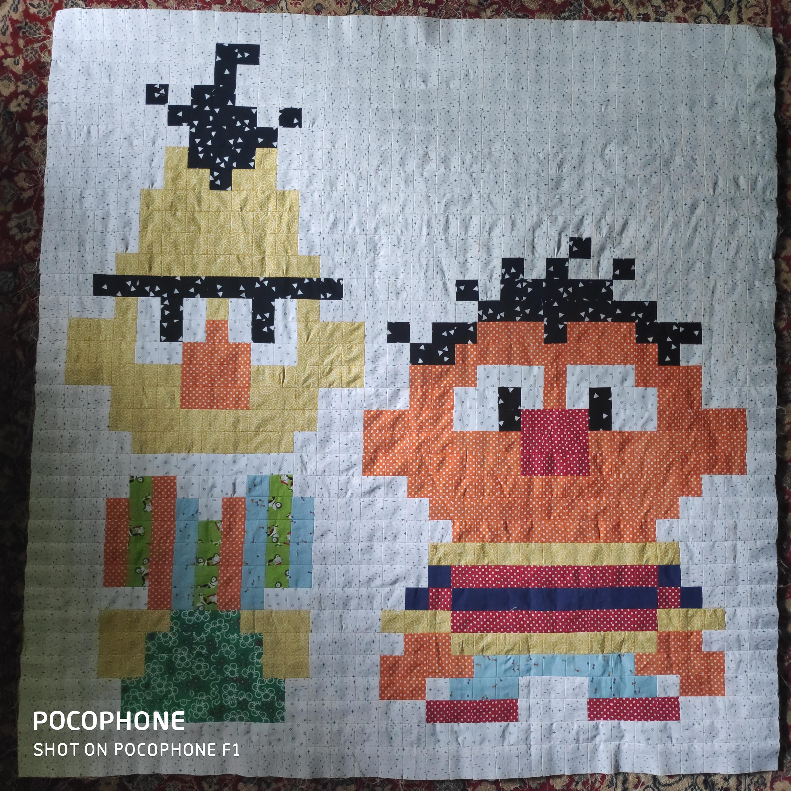 Just finished my first patchwork, making a babyquilt an