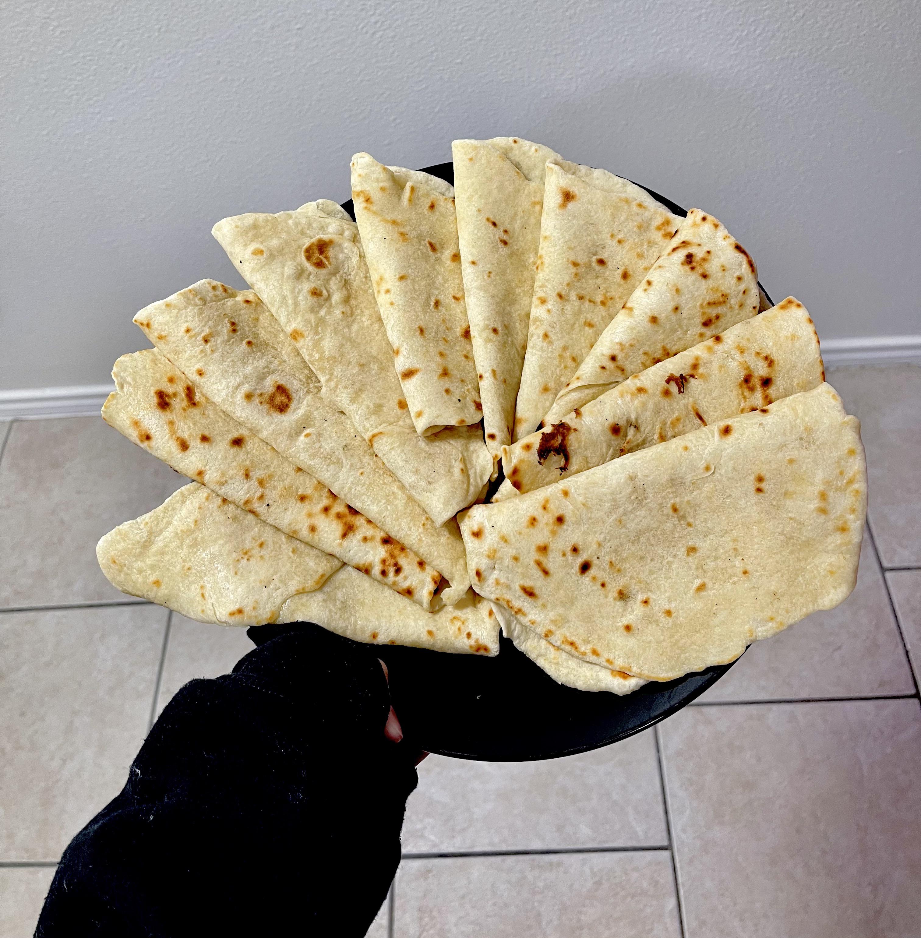 [homemade] Butter flour tortillas fresh off the comal r/food