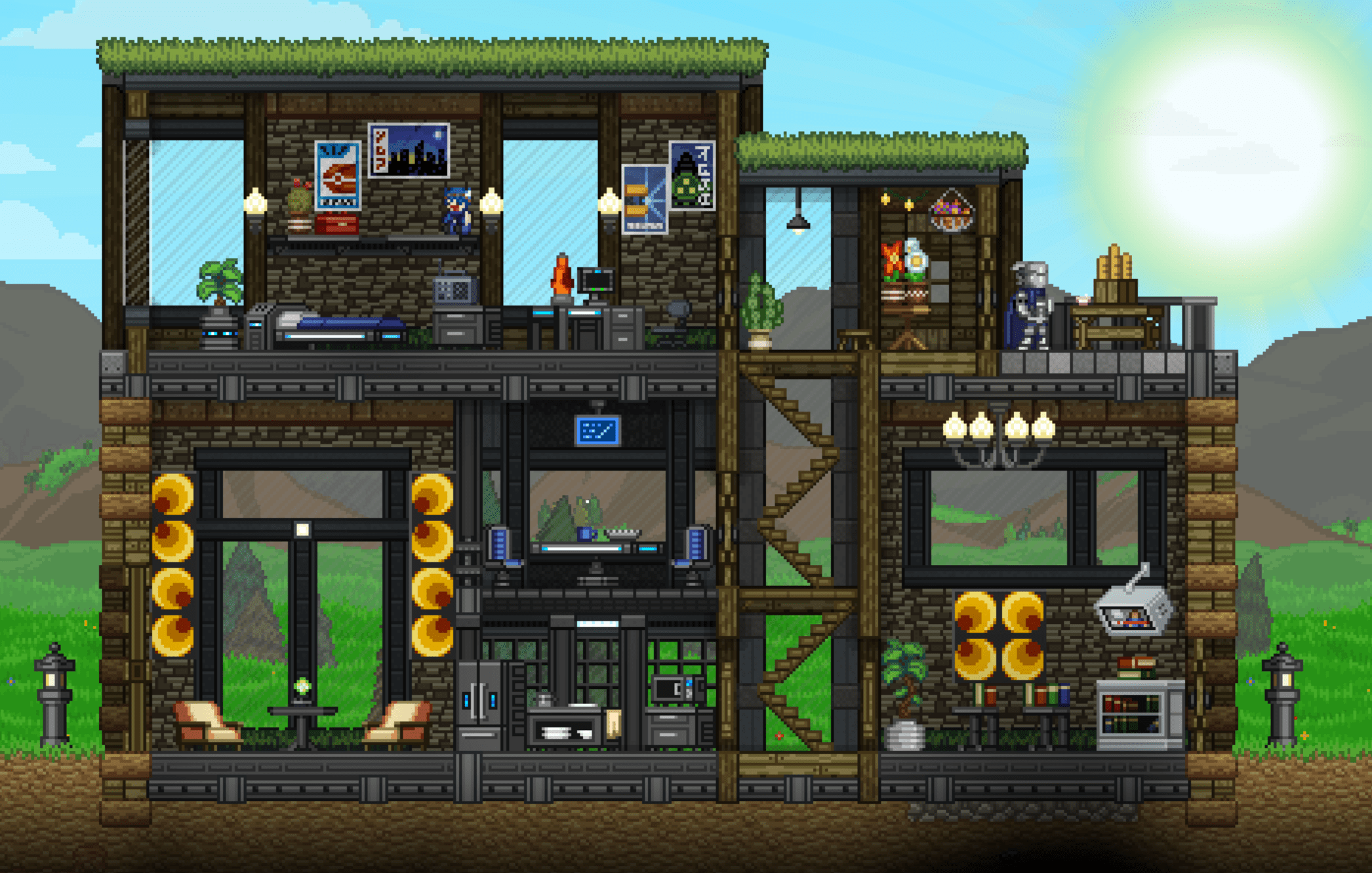 Modern Squares House r/starbound