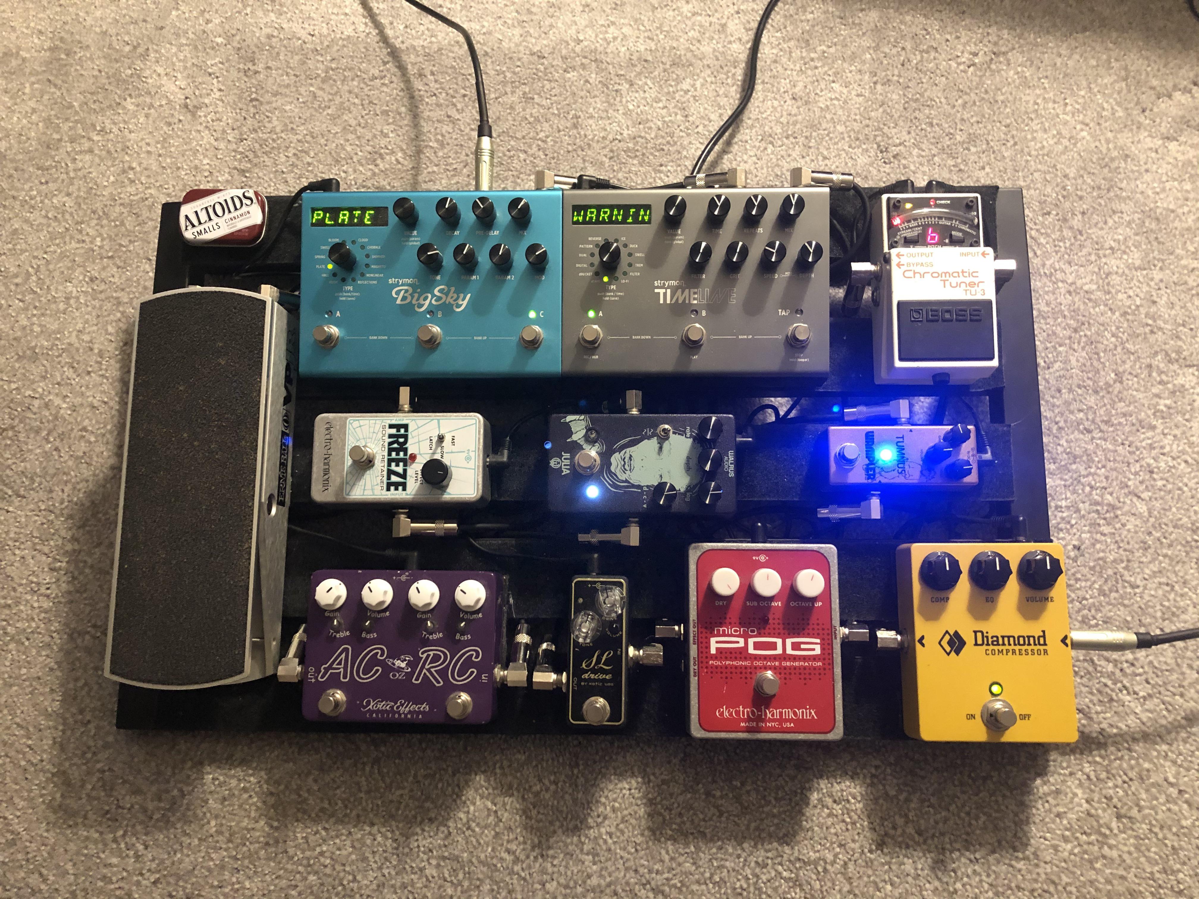 EOTY Pedalboard Just finished up soldering some new cables; I’m “all