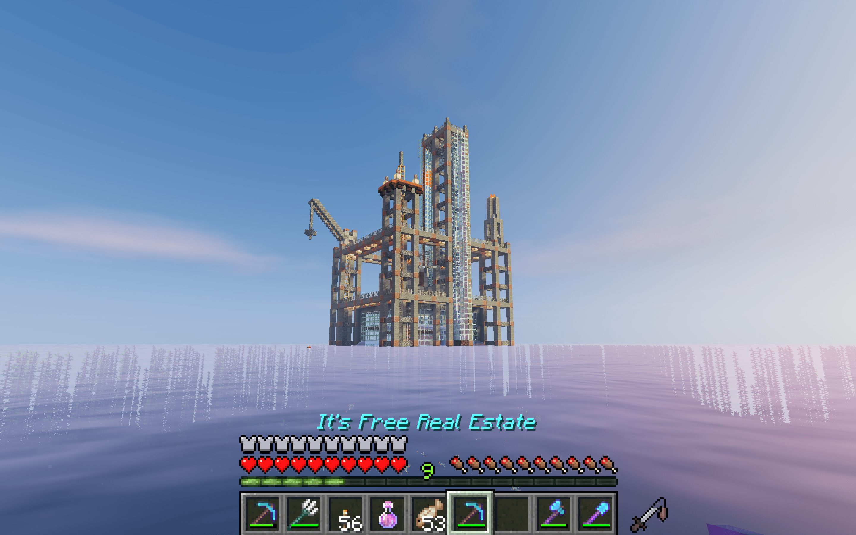 I turned my mini guardian Farm into a prismarine oilrig : r/Minecraft