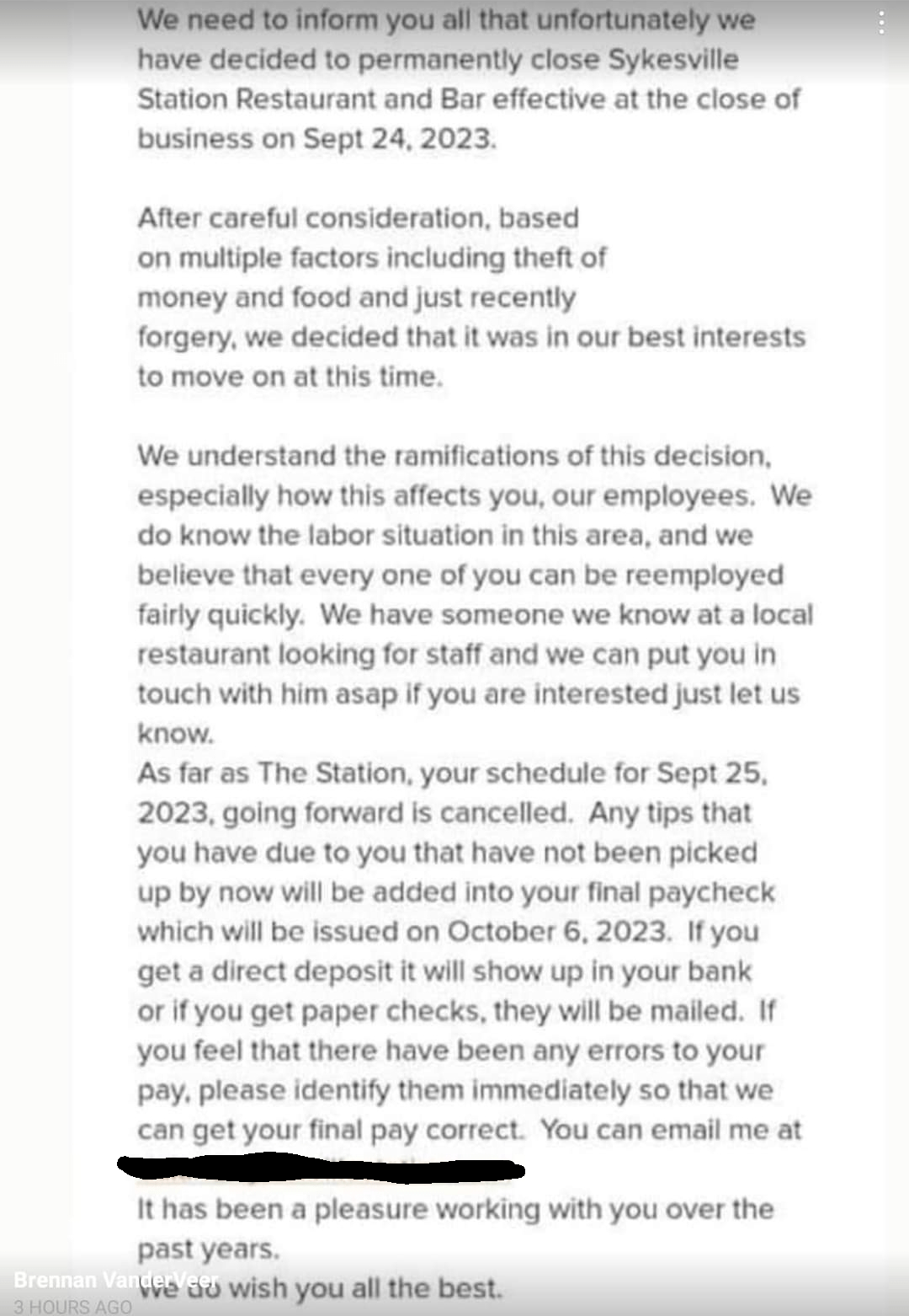 Sykesville Station r/maryland