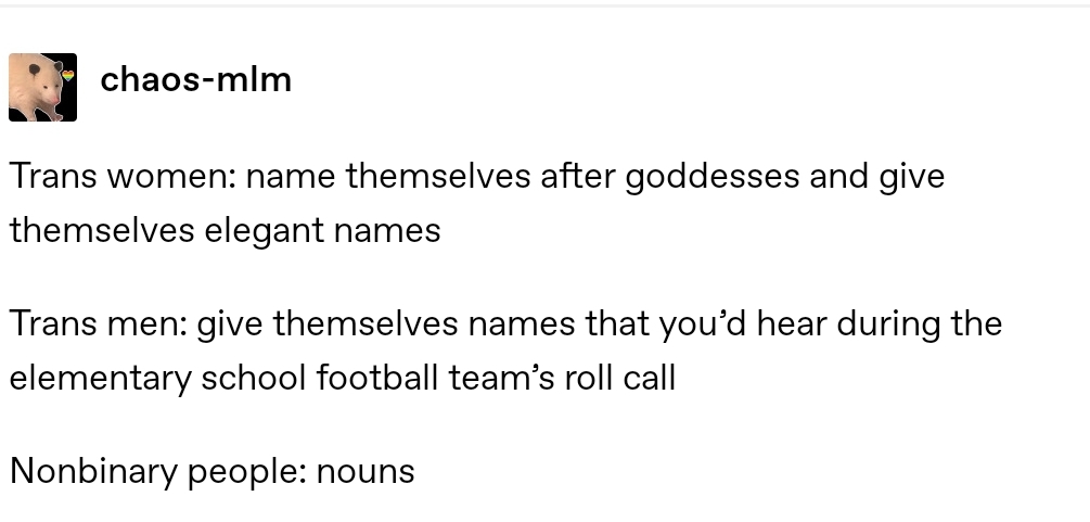Non Binary Gender Neutral Nicknames / This means that others can