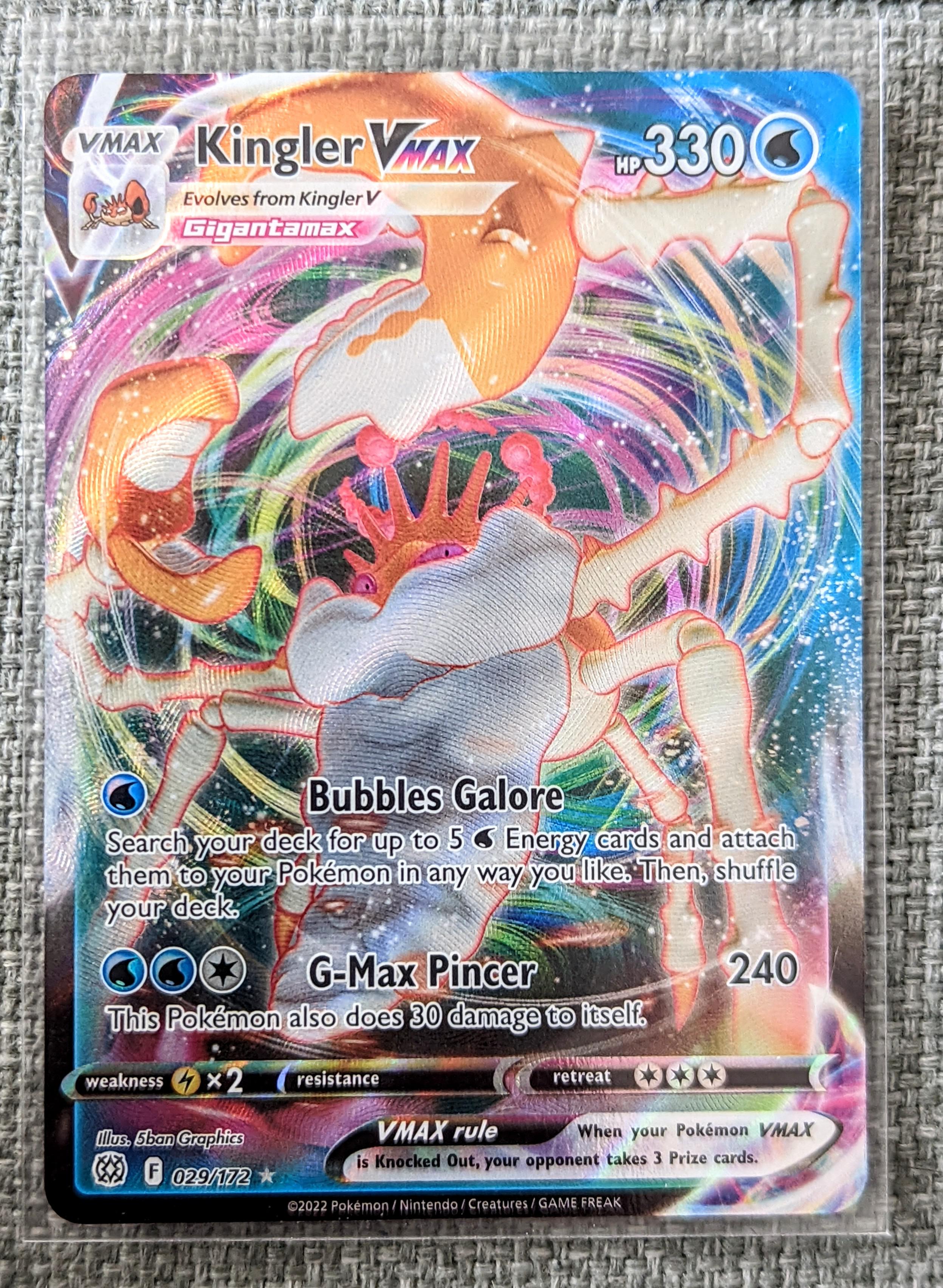 Recent pull (Kingler VMax) PokemonTCG