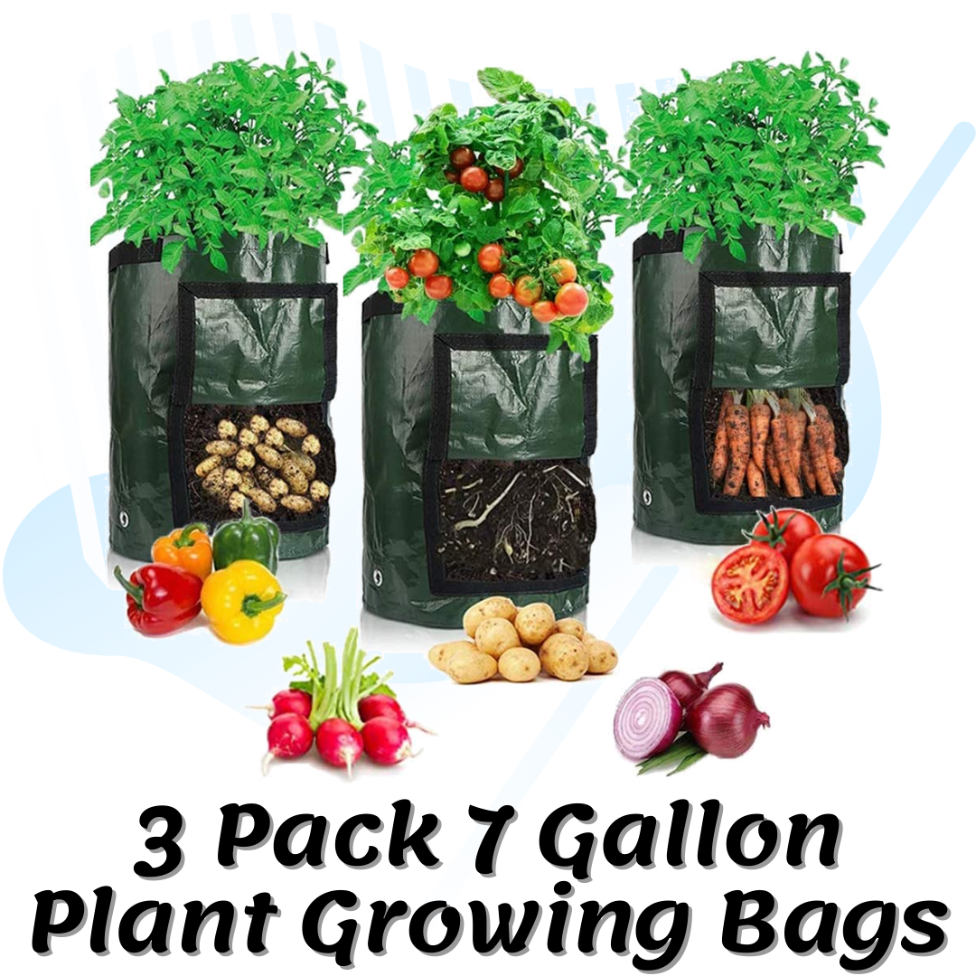 3 Pack 7 Gallon Plant Growing Bags Ref*nd after Rev*ew PP covered